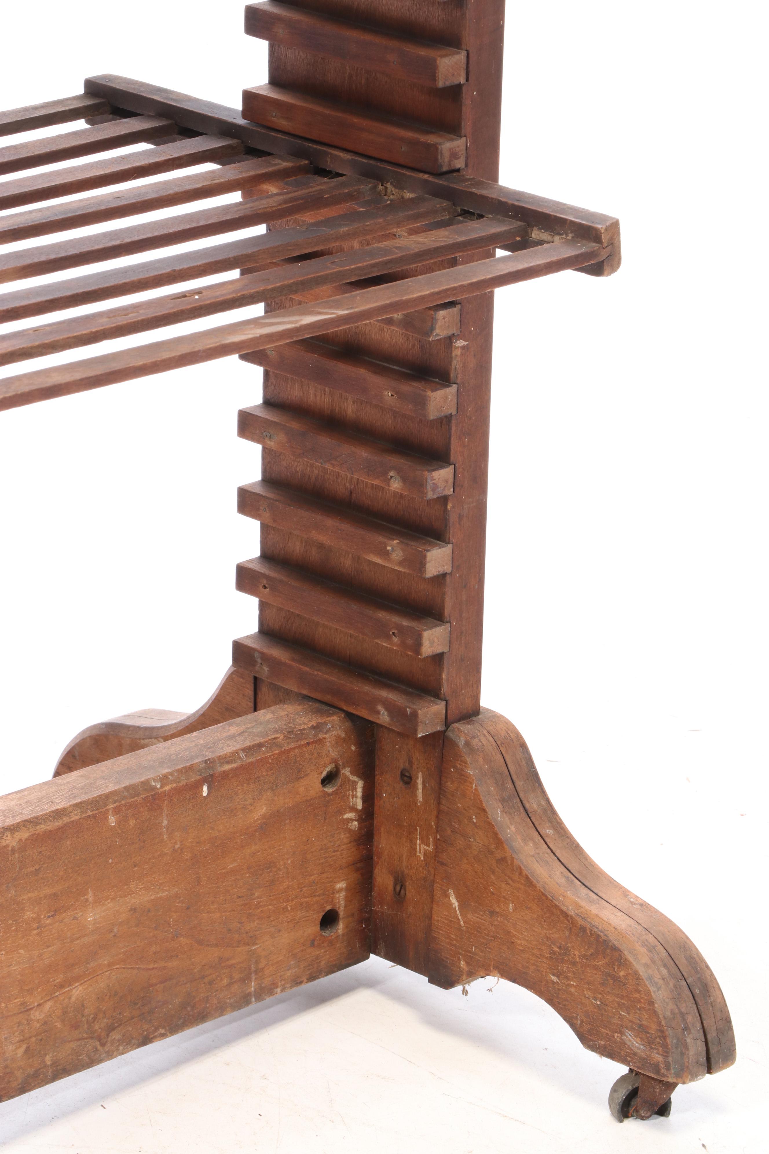 Industrial Trestle-Base Drying Rack