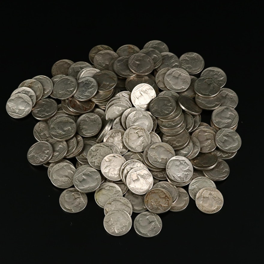 Vintage Buffalo Nickels, 1920s and 1930s