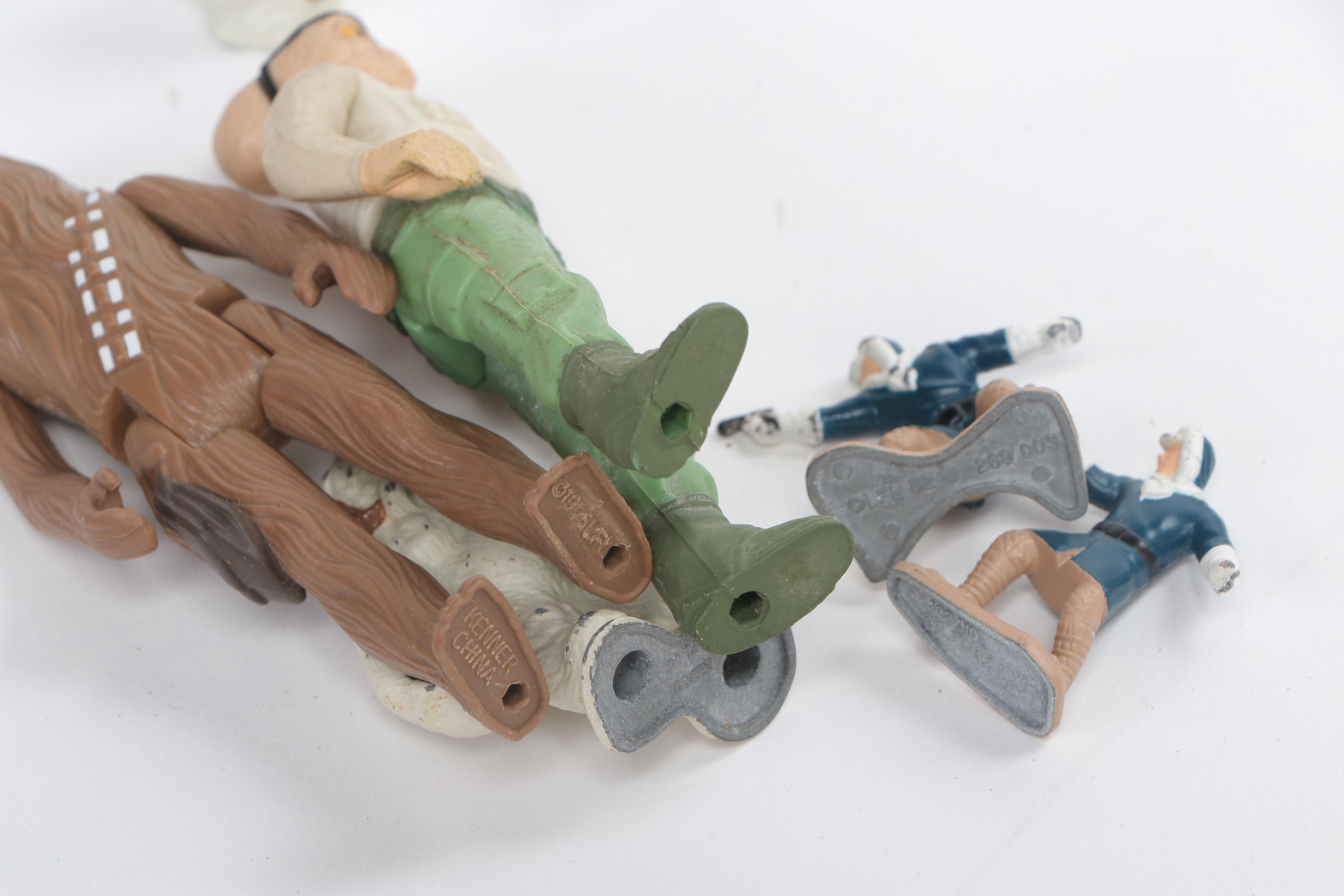 Hasbro G.I. Joe 7 Defiant Space Station/Shuttle and Star Wars Figures, 1980s