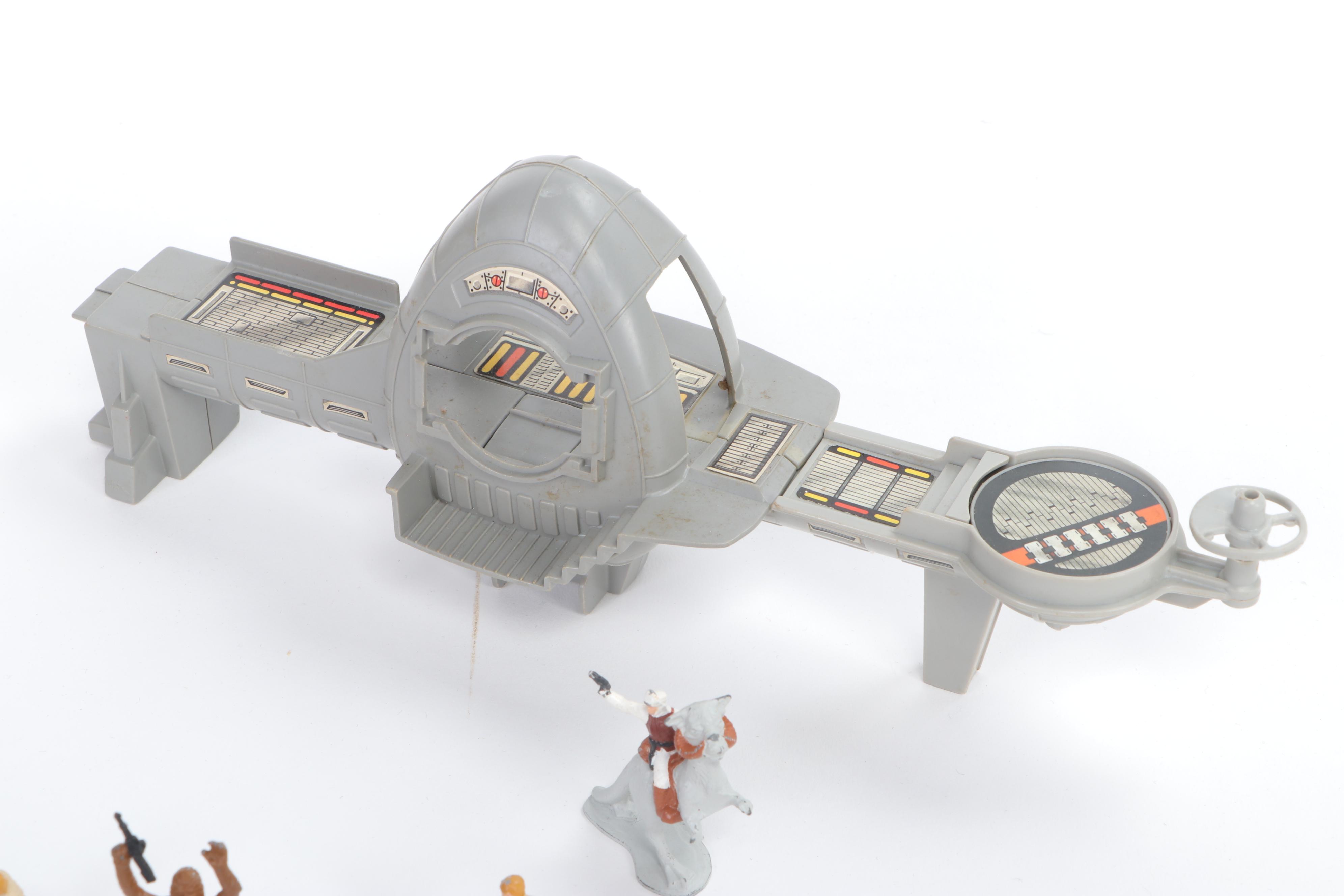 Hasbro G.I. Joe 7 Defiant Space Station/Shuttle and Star Wars Figures, 1980s