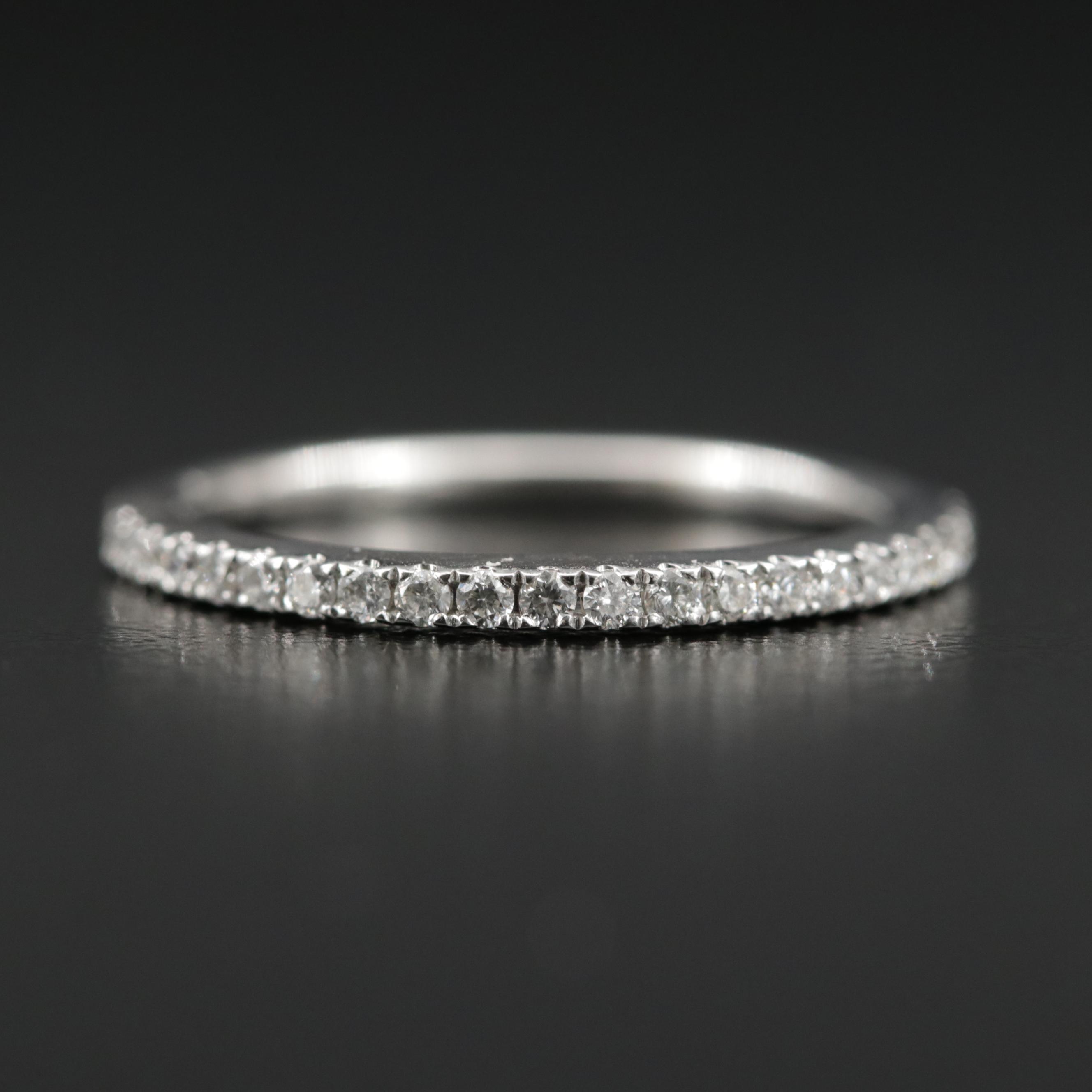 Vera Wang 14K White Gold Diamond Ring and Band Set