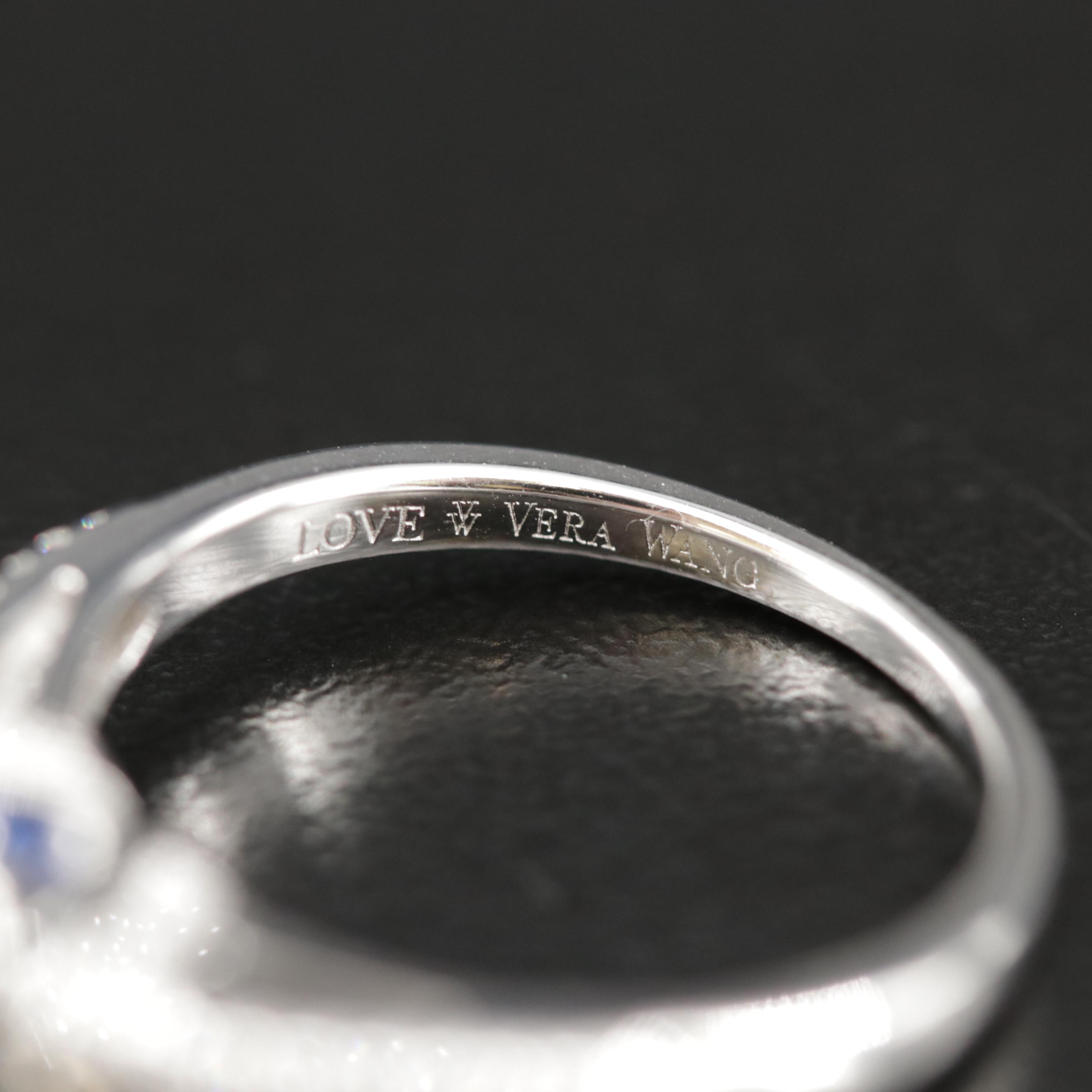 Vera Wang 14K White Gold Diamond Ring and Band Set