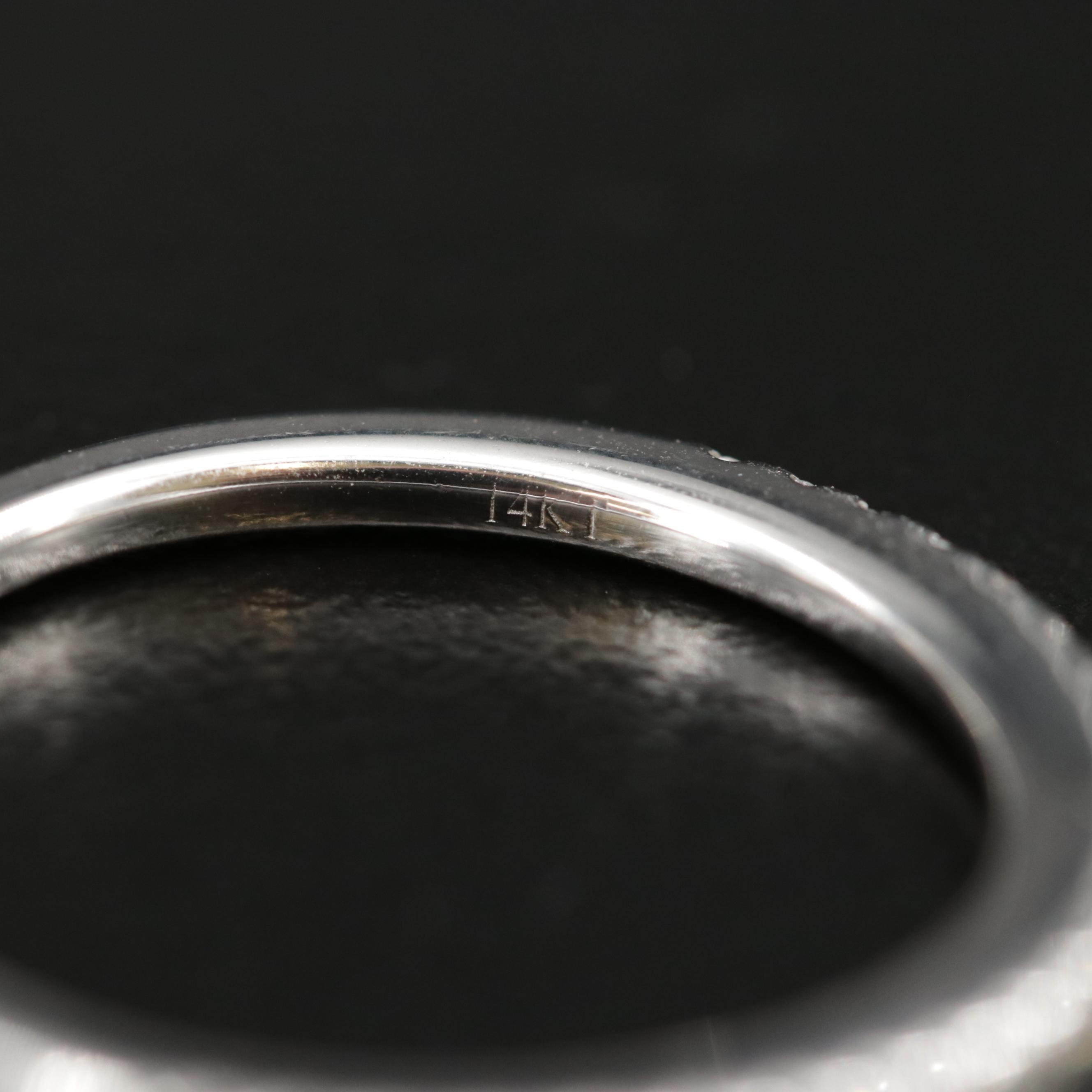 Vera Wang 14K White Gold Diamond Ring and Band Set