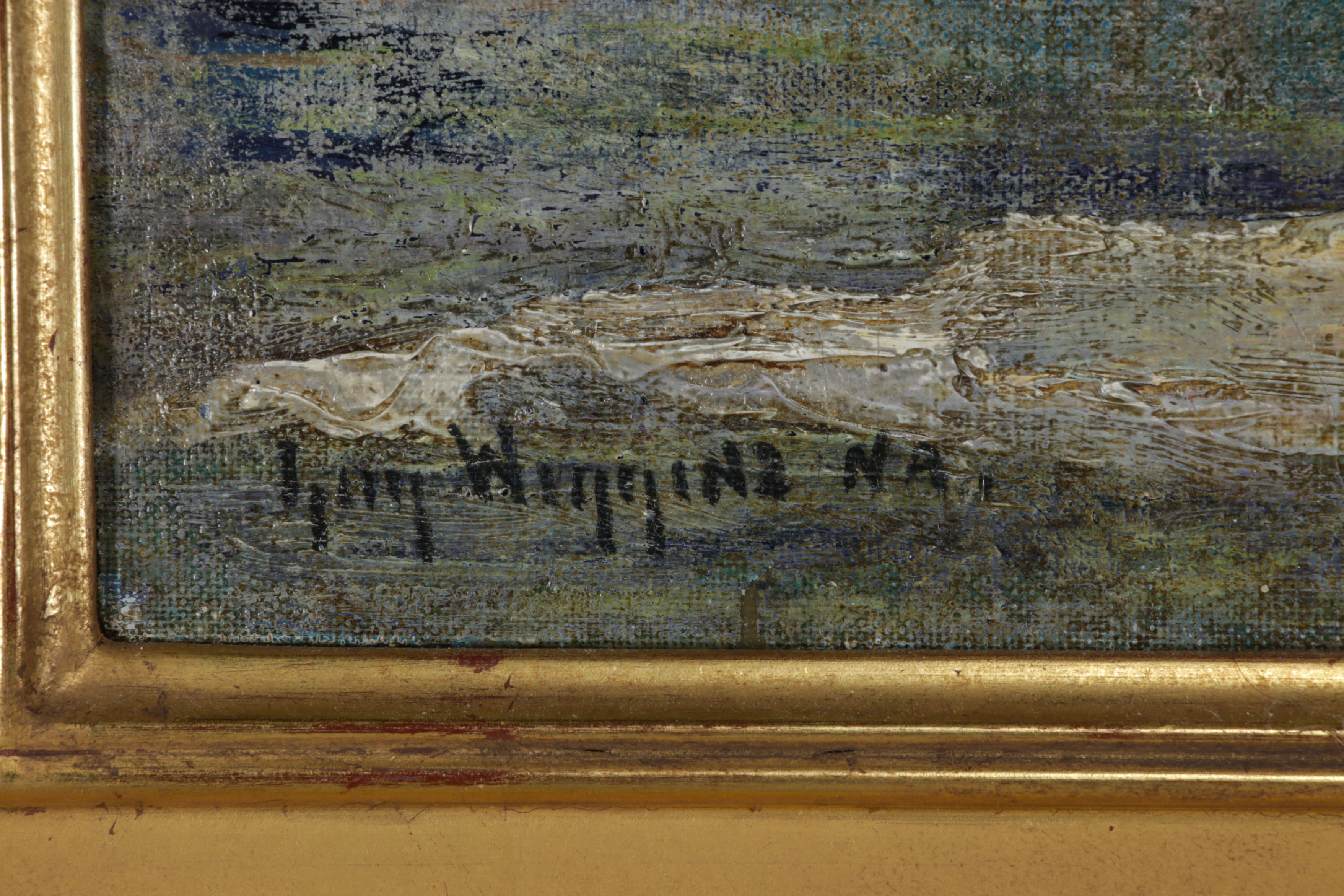 Guy Carleton Wiggins Oil Painting of Old Mill, Early 20th Century