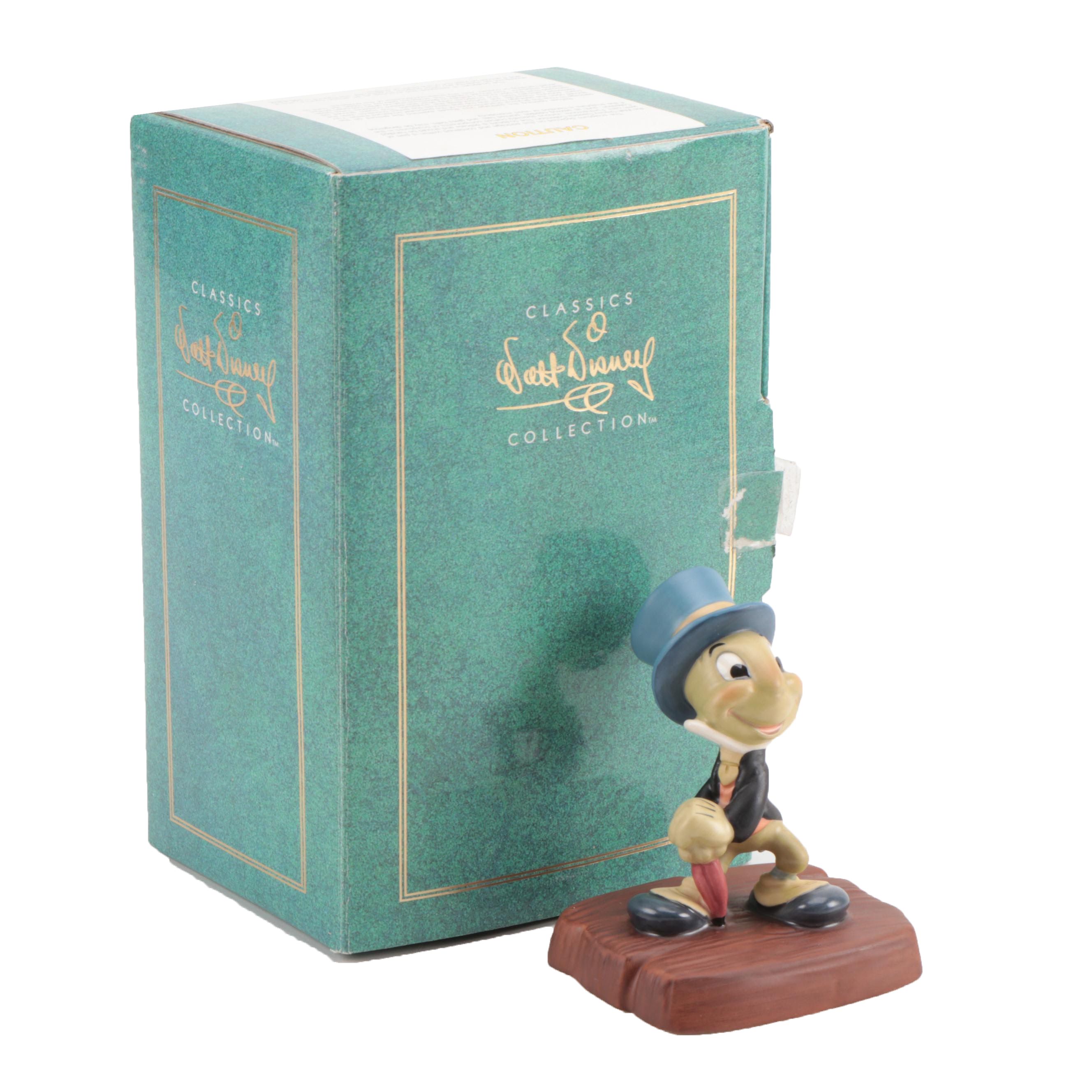 Walt Disney "Pinocchio" Collection Jiminy Cricket Porcelain Figurine