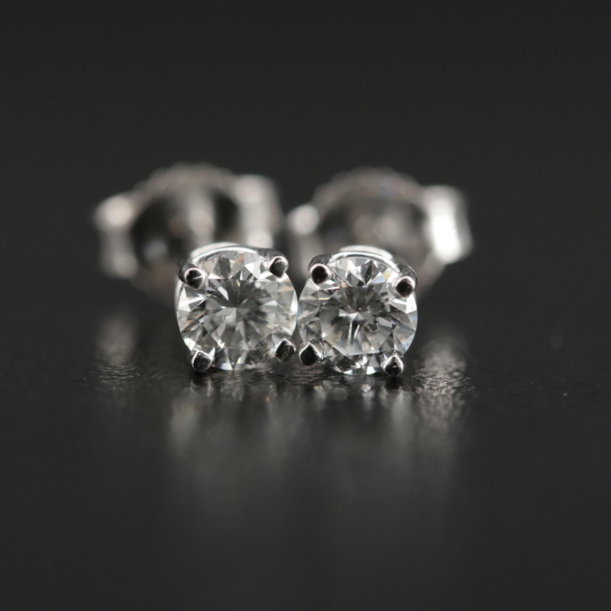 14K Gold 0.44 CTW Diamond Studs