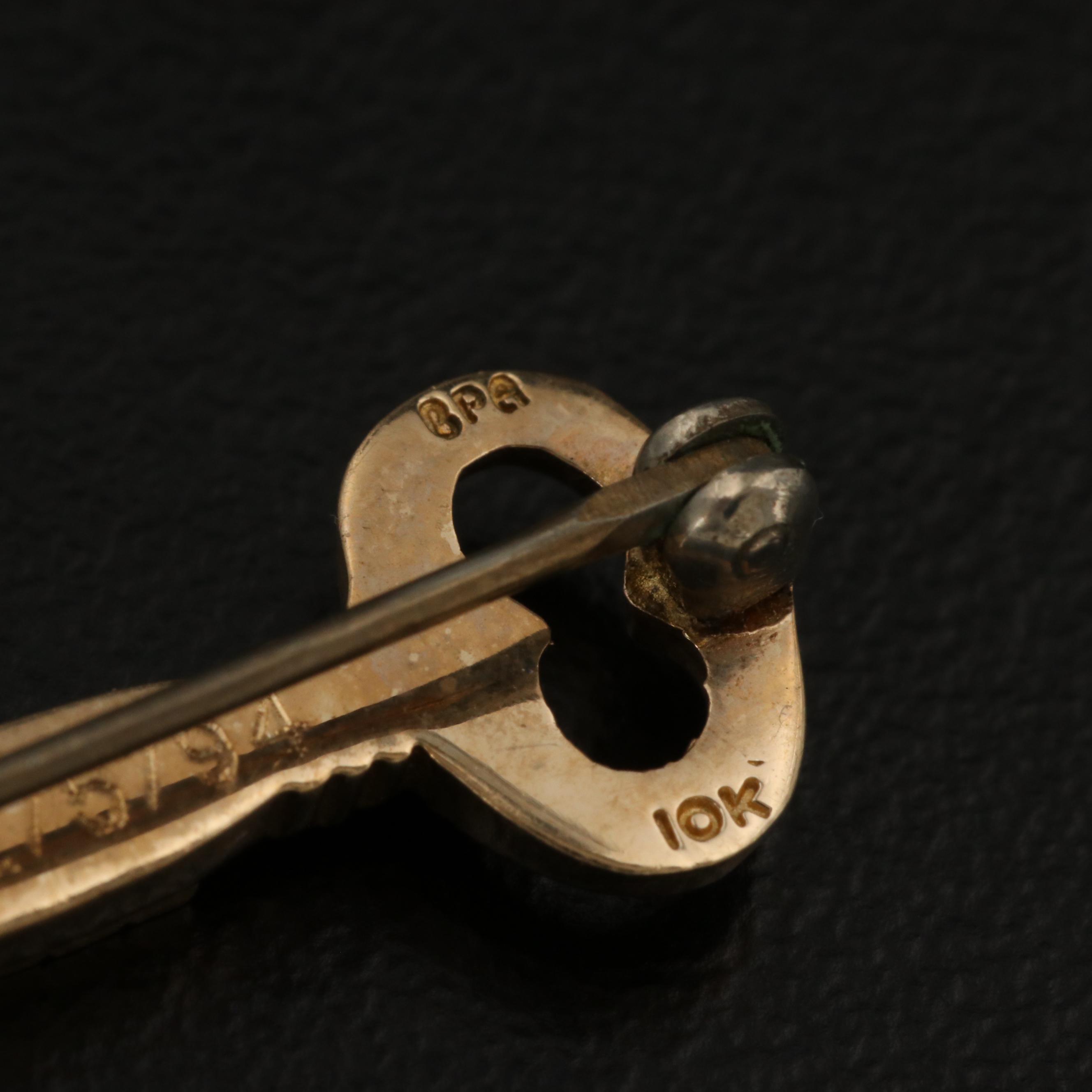 10K Kappa Kappa Gamma Sorority Key Pin