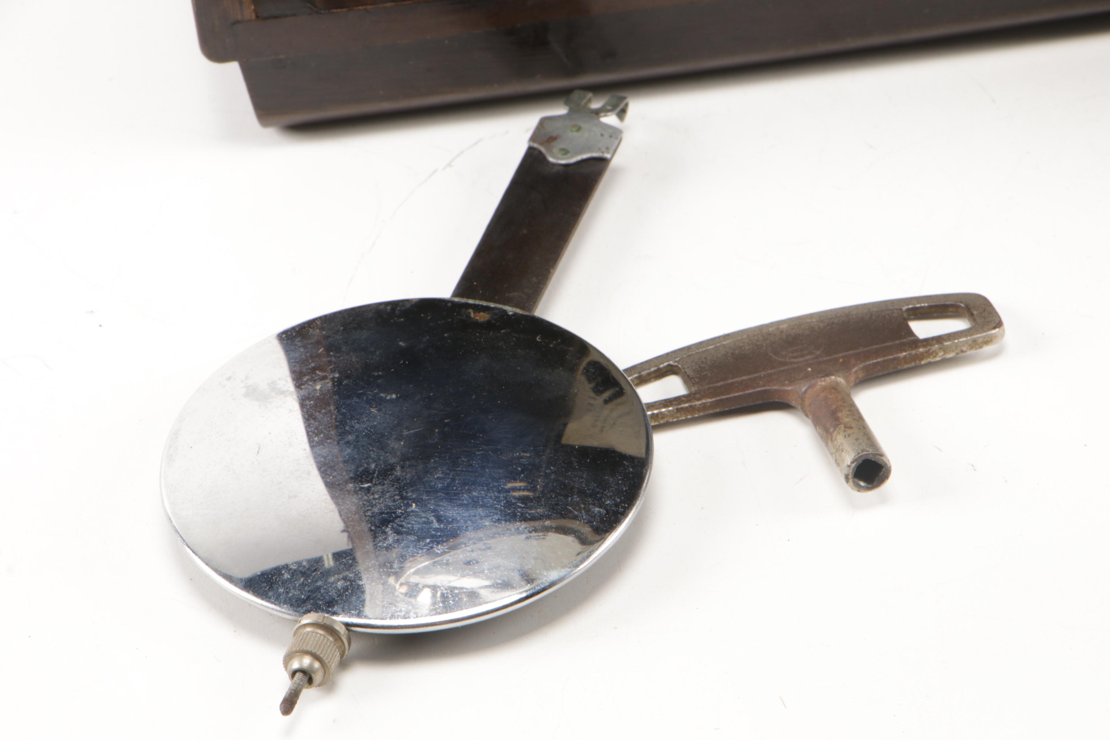 Aichi Tokei Japanese Lacquered "21 Day" Clock, Mid-20th Century