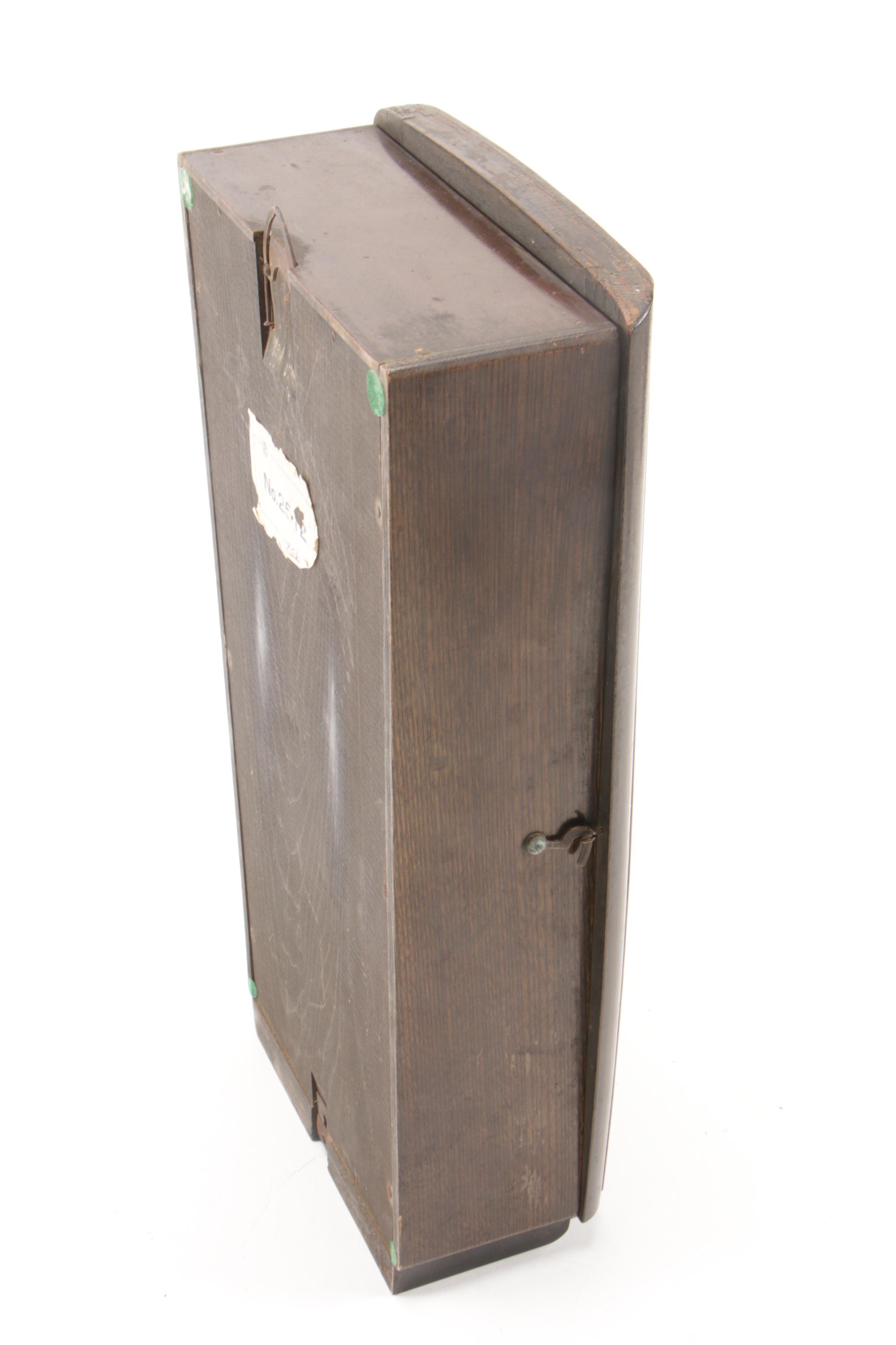 Aichi Tokei Japanese Lacquered "21 Day" Clock, Mid-20th Century