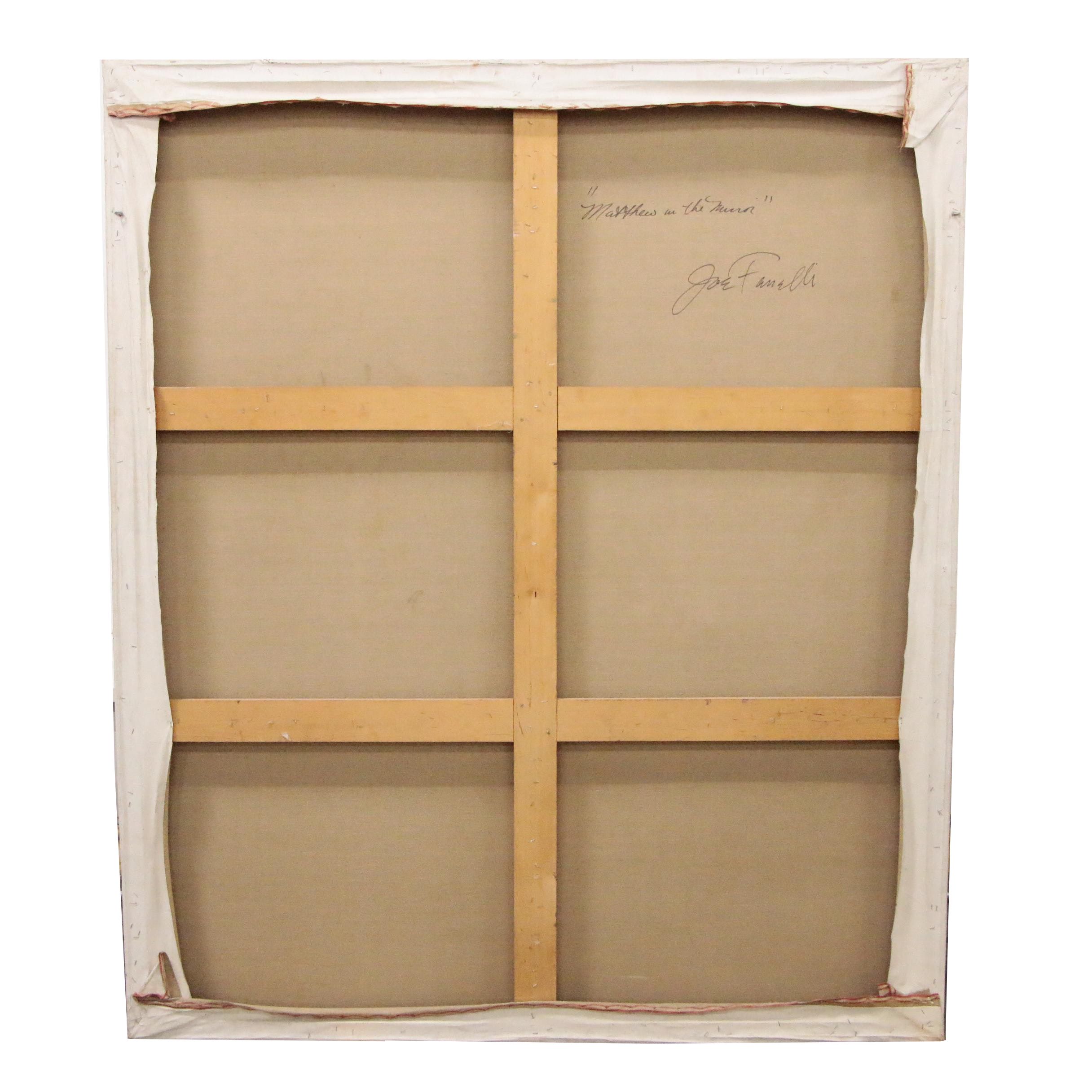 Joseph Fanelli Monumental Oil Painting "Matthew in the Mirror"