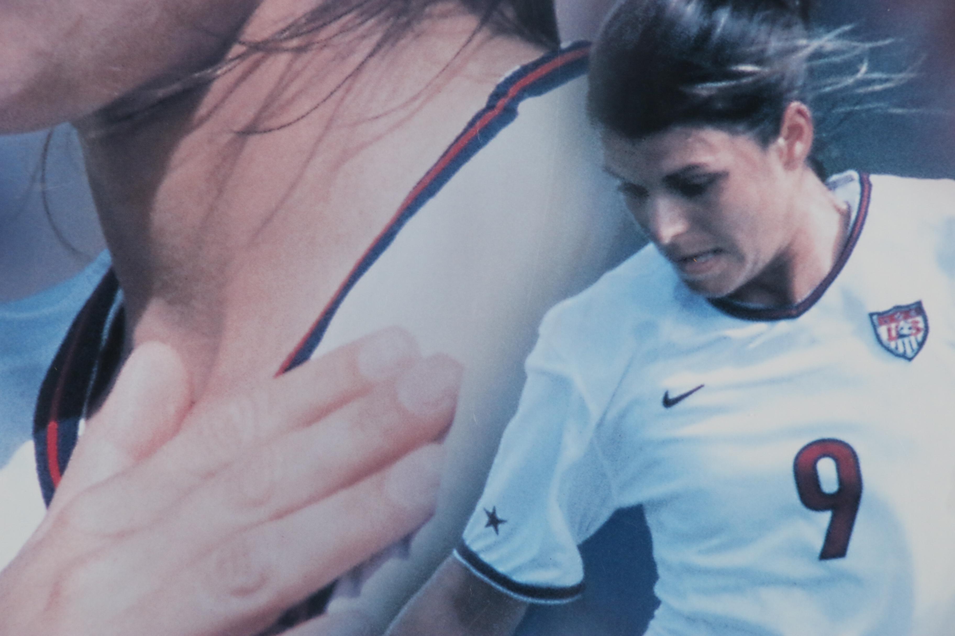 Nike Mia Hamm United States Women's National Team Framed Soccer Poster, 1999