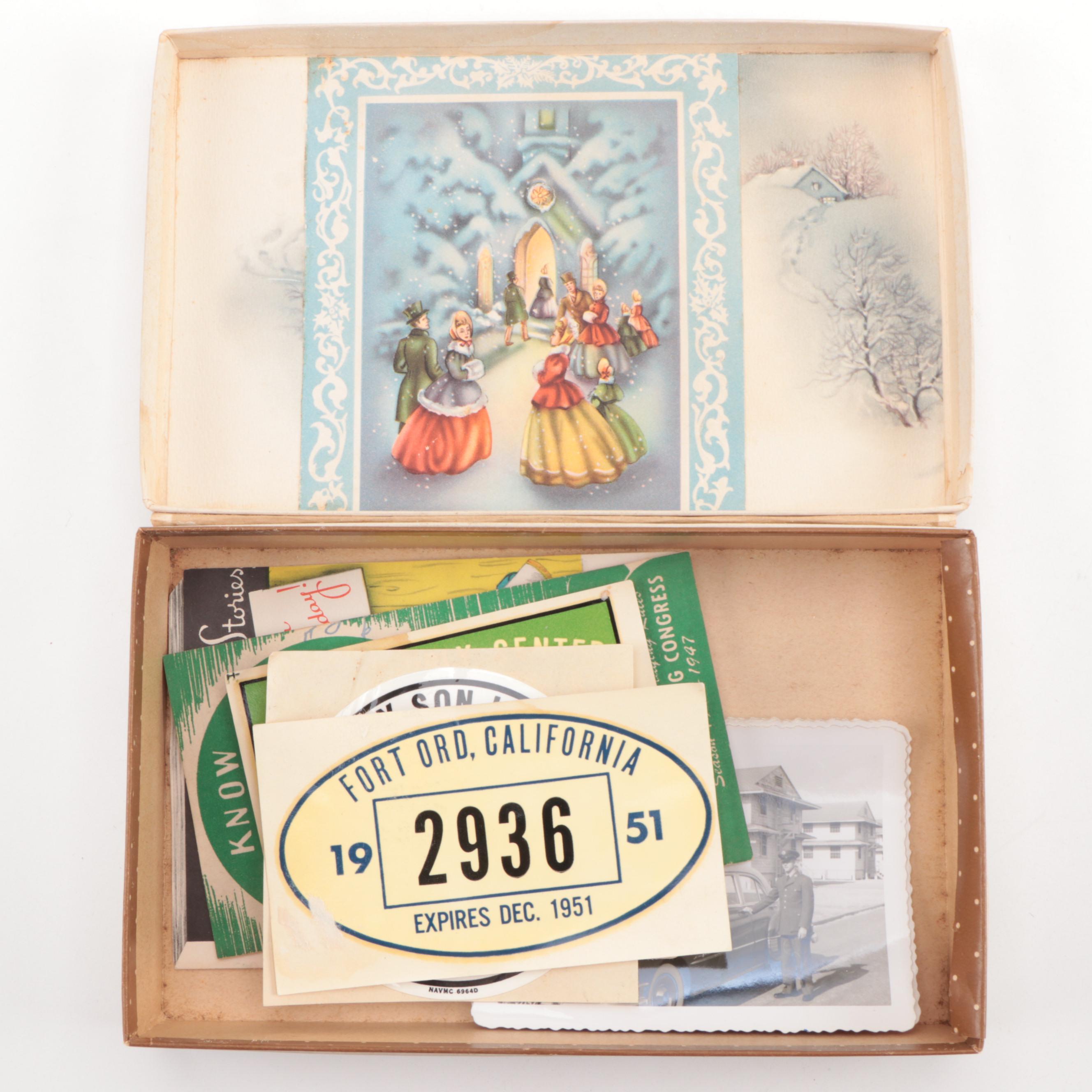 United States Army Separation Paperwork and Memorial Paperwork