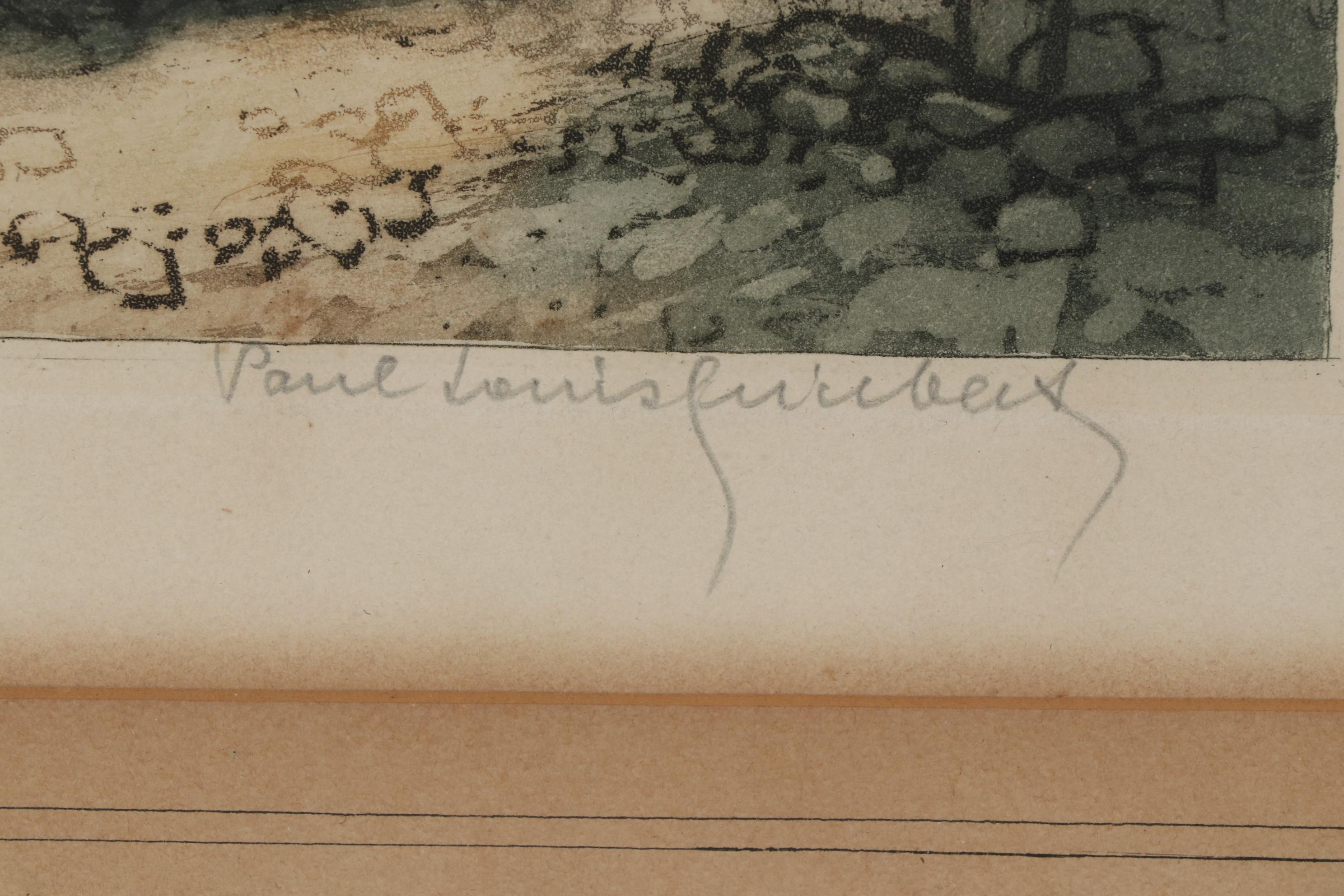 Paul Louis Guilbert Hand-Colored Etching With Aquatint