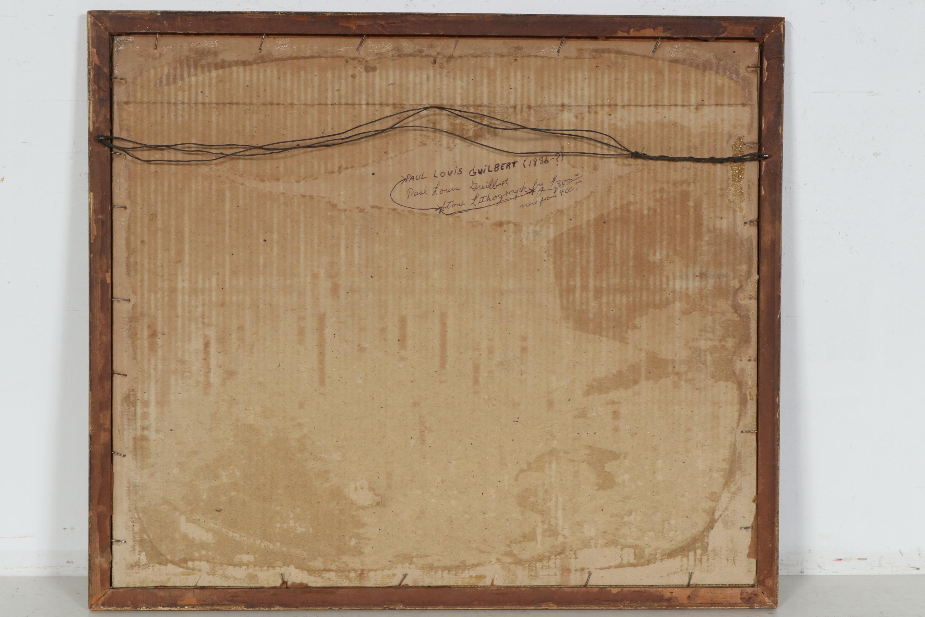 Paul Louis Guilbert Hand-Colored Etching With Aquatint