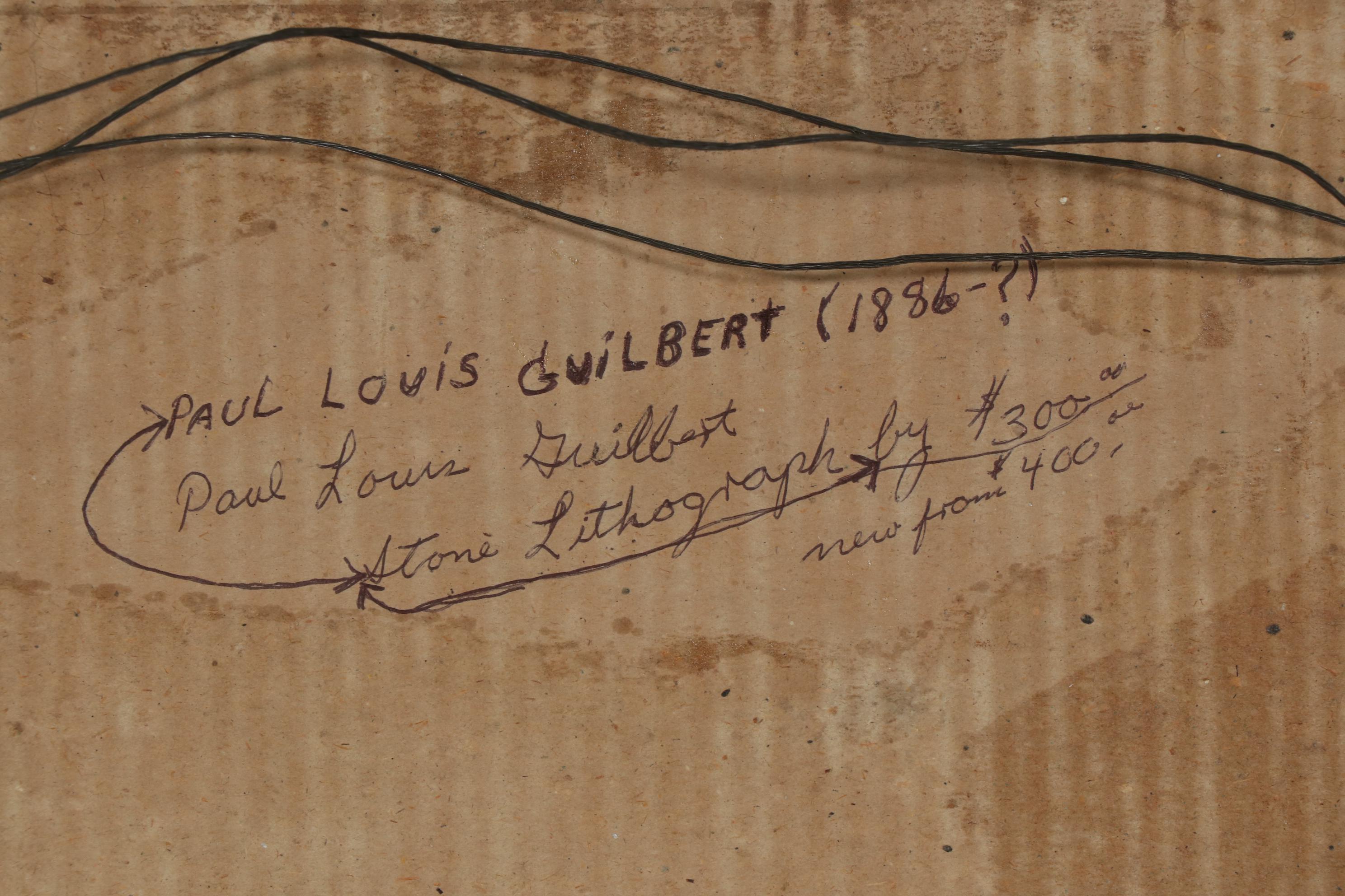 Paul Louis Guilbert Hand-Colored Etching With Aquatint