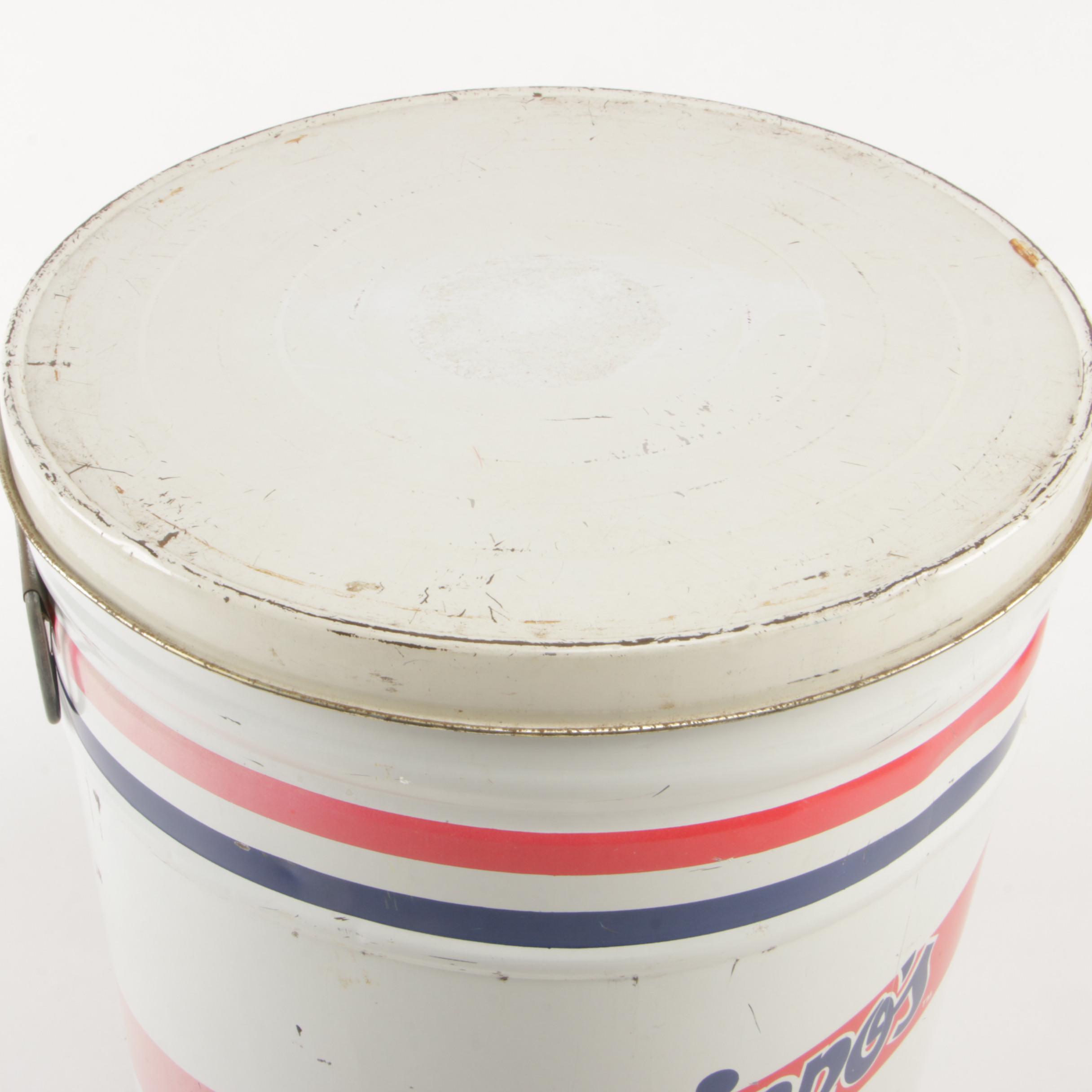 Grippo's Potato Chips 3 Lbs. Metal Can, Mid-20th Century