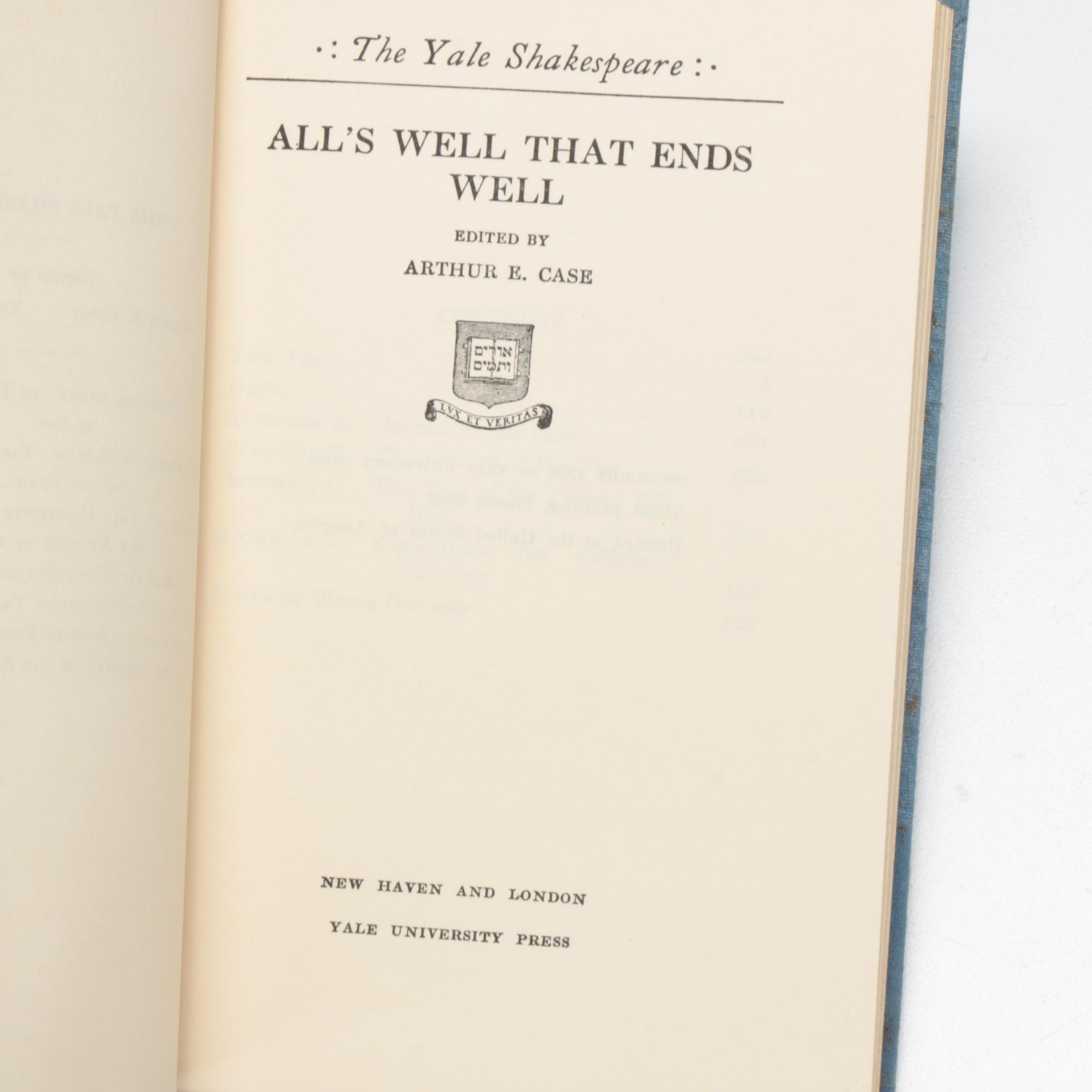"The Yale Shakespeare" Forty-Volume Set, Mid 20th Century