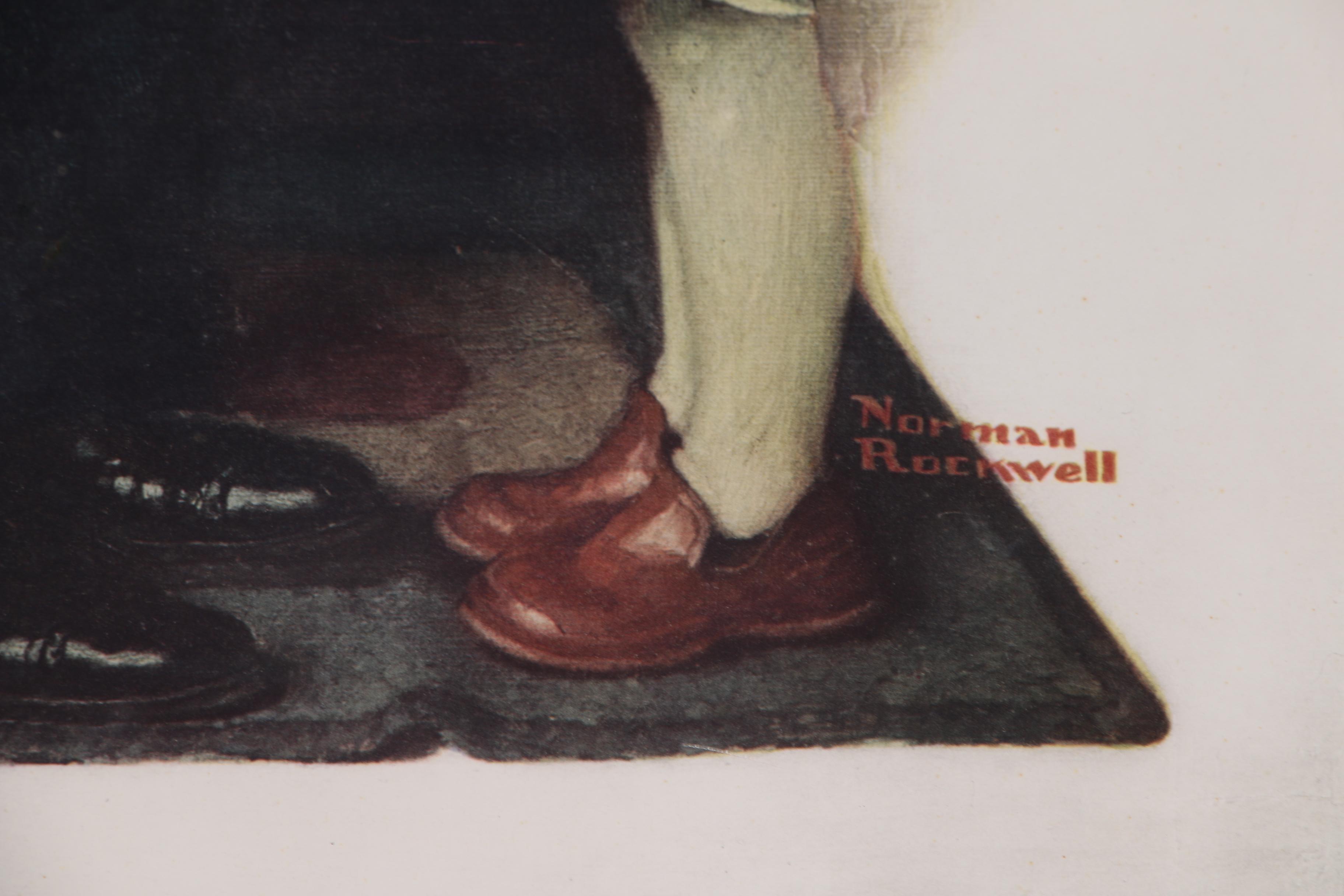 Norman Rockwell Collotype "Doctor and the Doll"