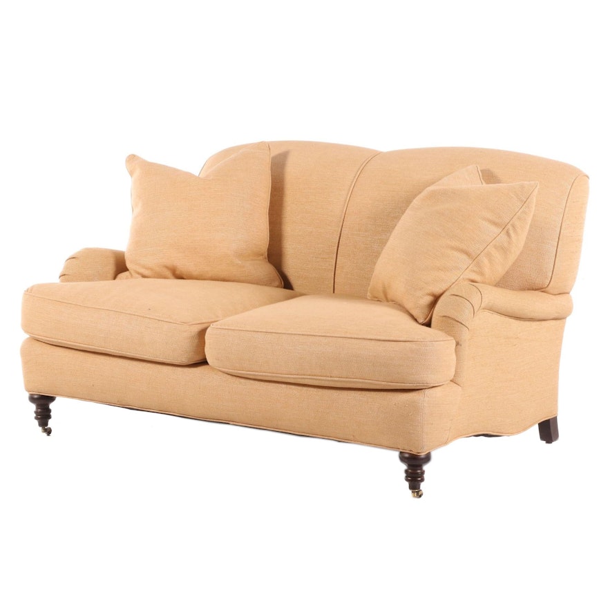 Williams-Sonoma Upholstered Love Seat, Late 20th Century