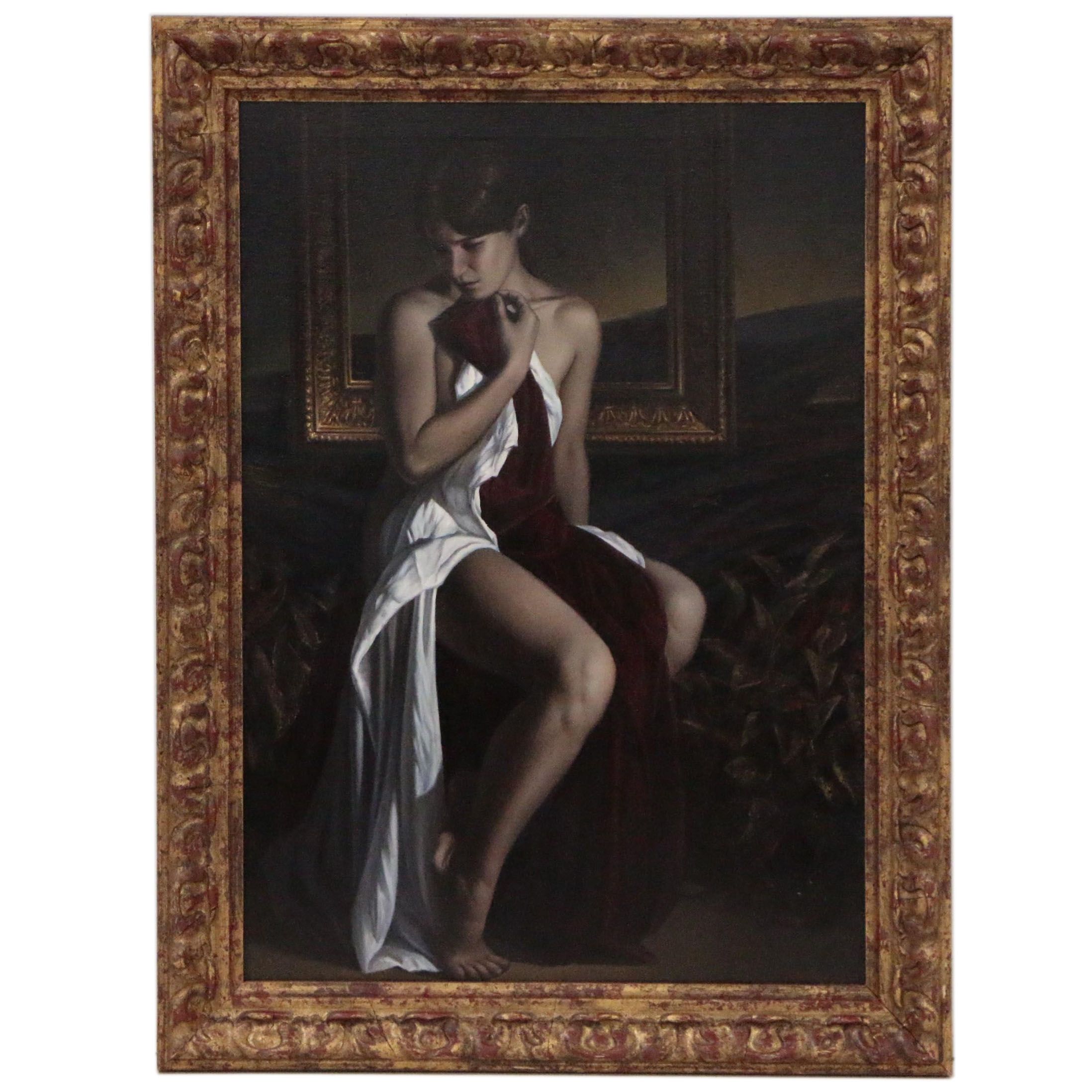 Miguel Avataneo Figural Oil Painting "Mas Allá del Alma", 2002