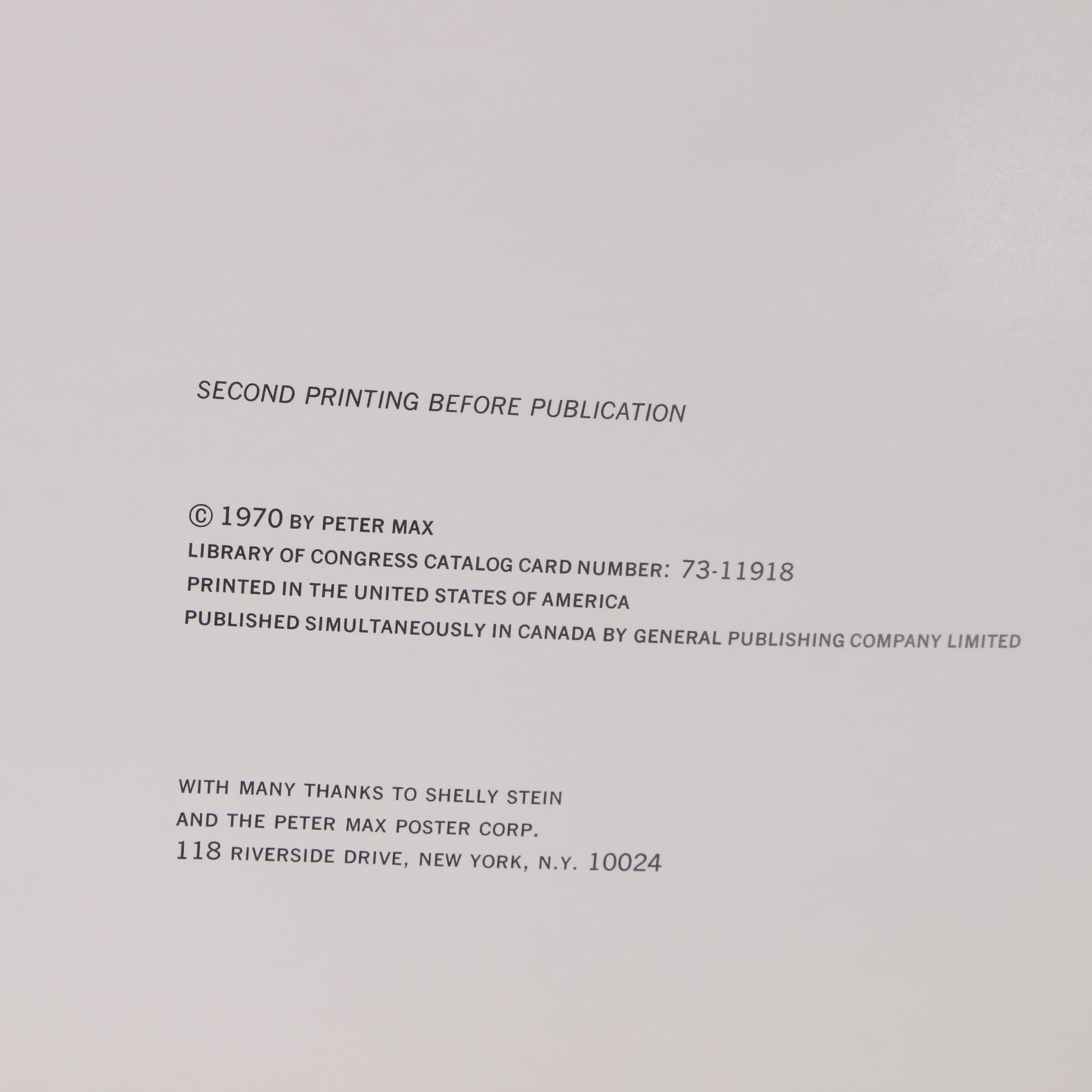 Vintage "Peter Max Poster Book" by Peter Max