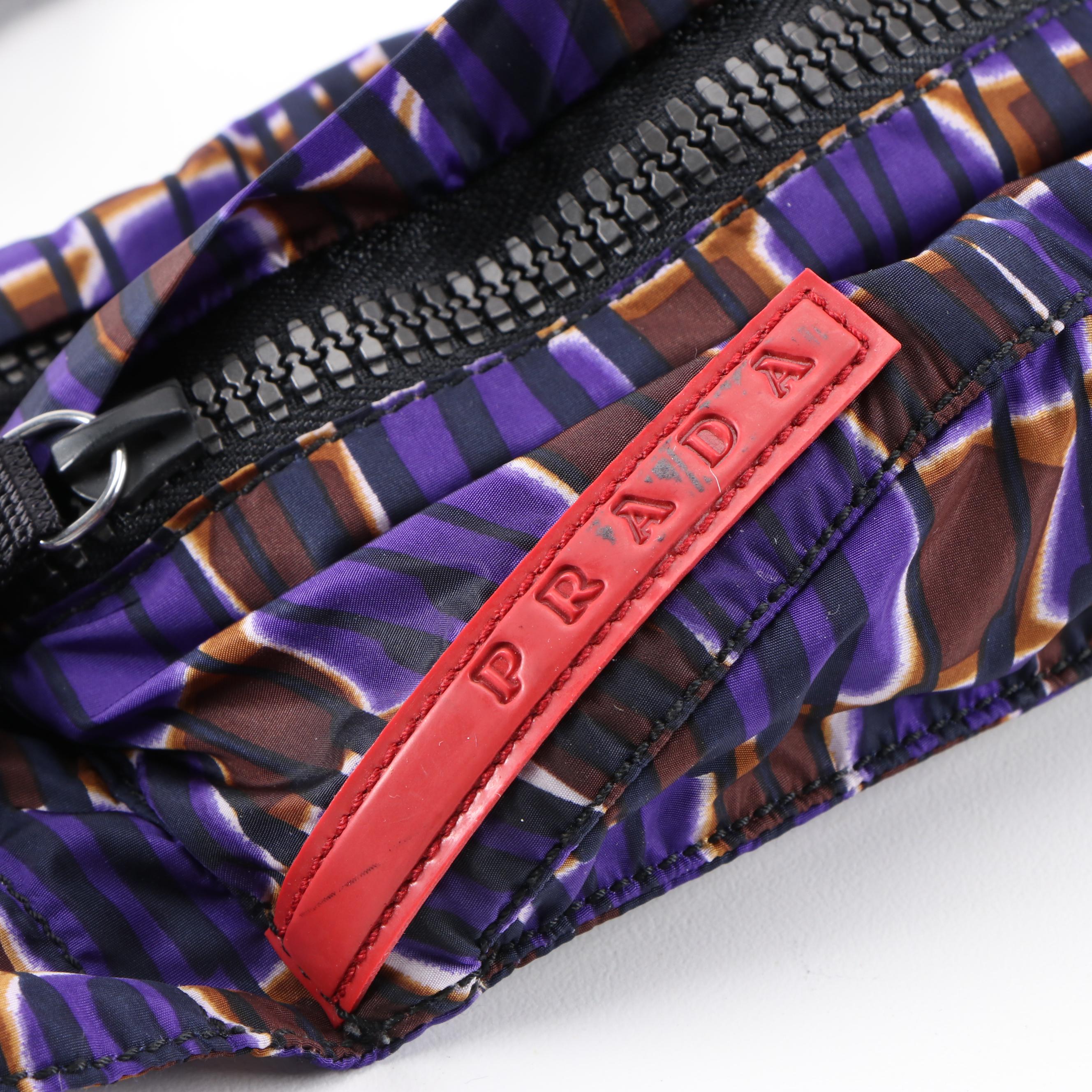 Prada Multicolor Nylon Piuma Belt Bag