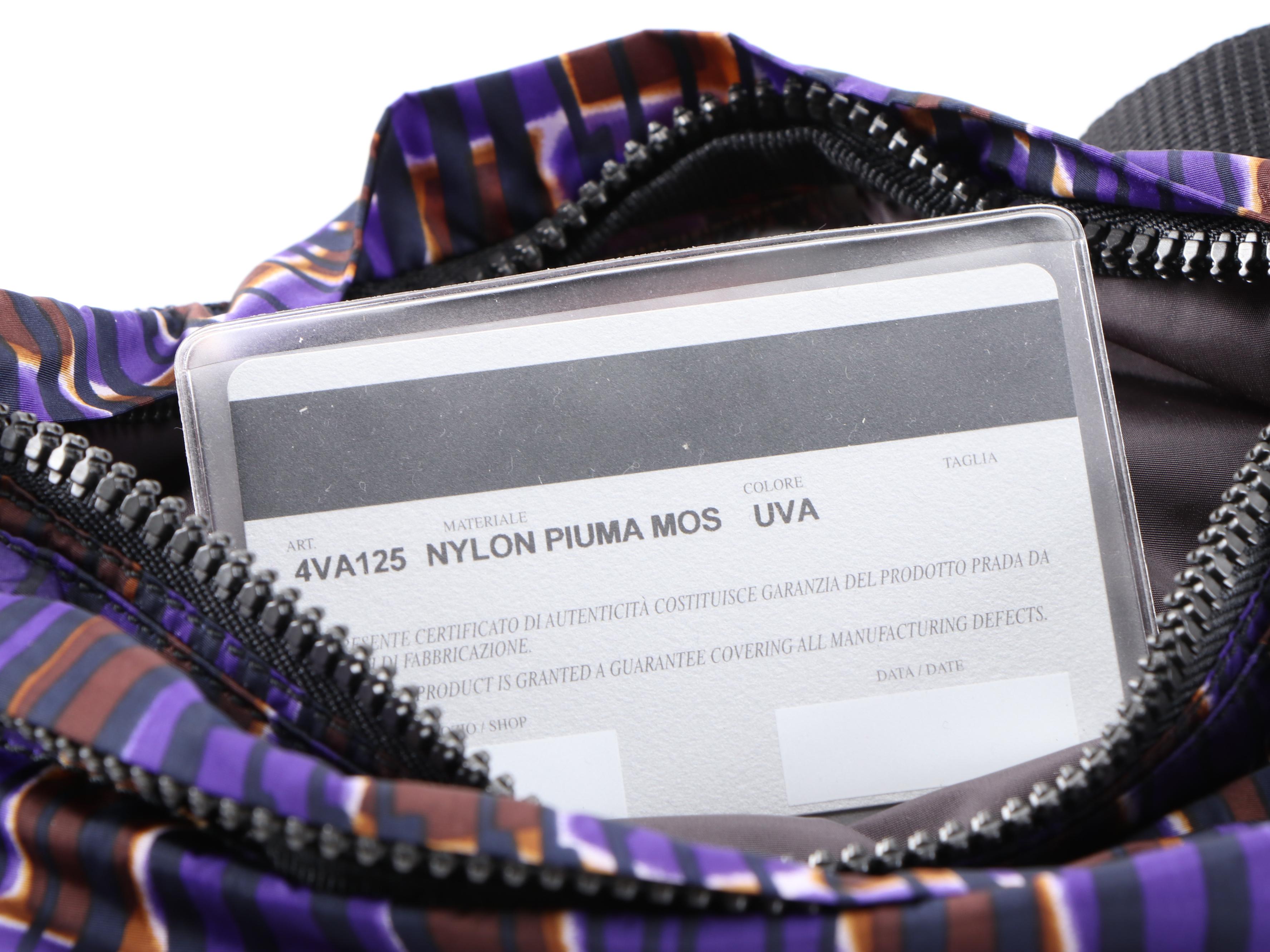 Prada Multicolor Nylon Piuma Belt Bag