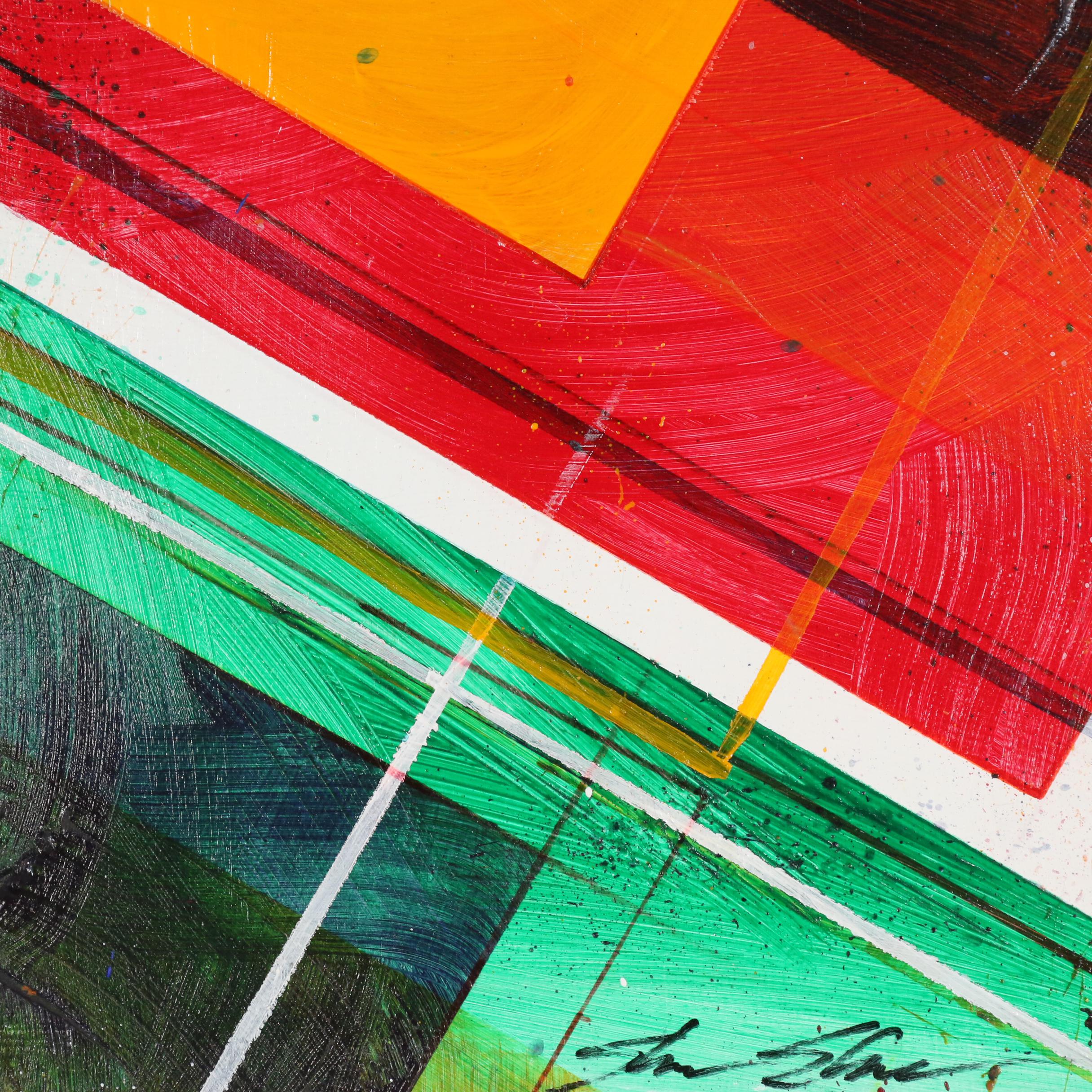 Shawn Shawn Abstract Acrylic Painting "Fall of Isis 2"