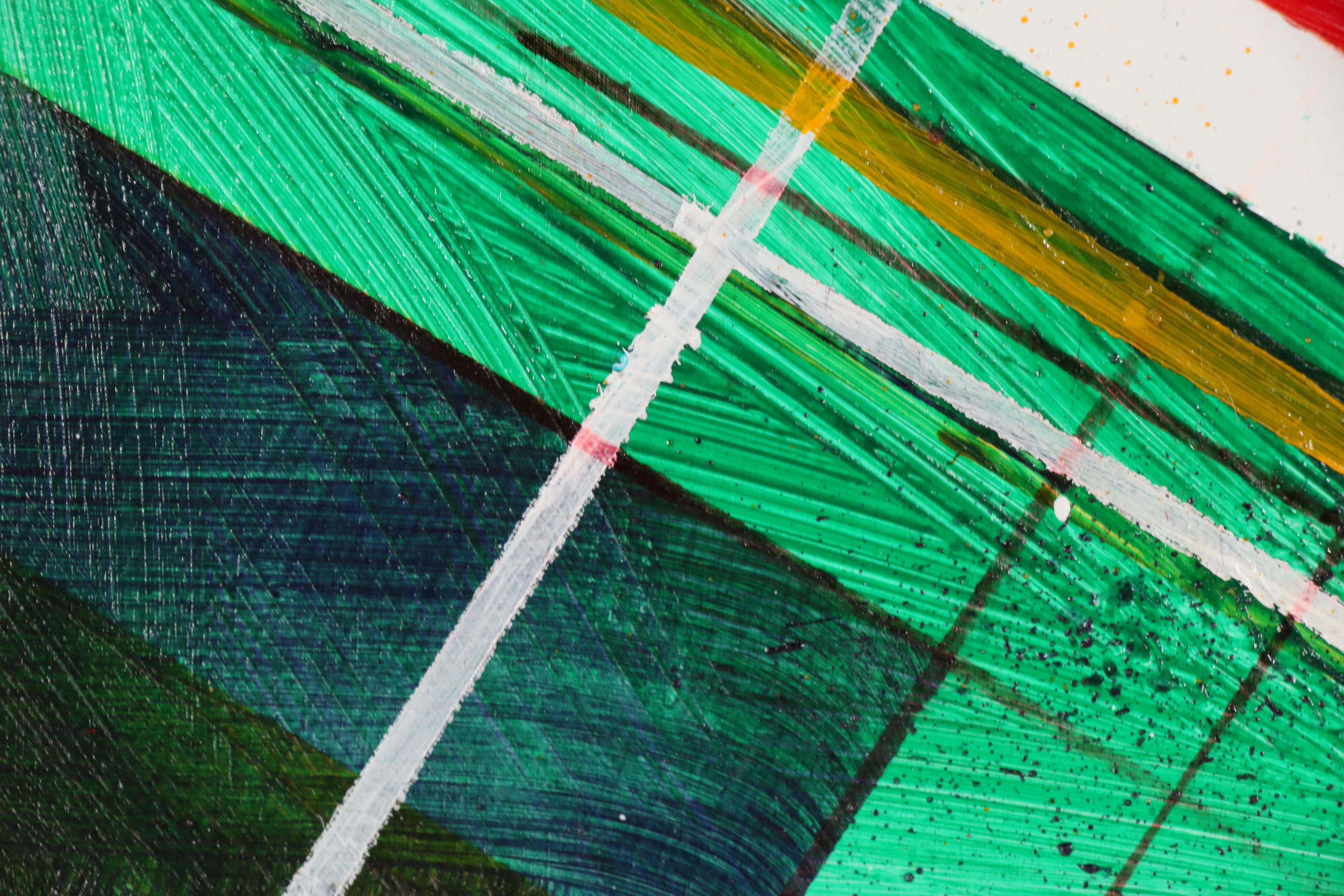 Shawn Shawn Abstract Acrylic Painting "Fall of Isis 2"