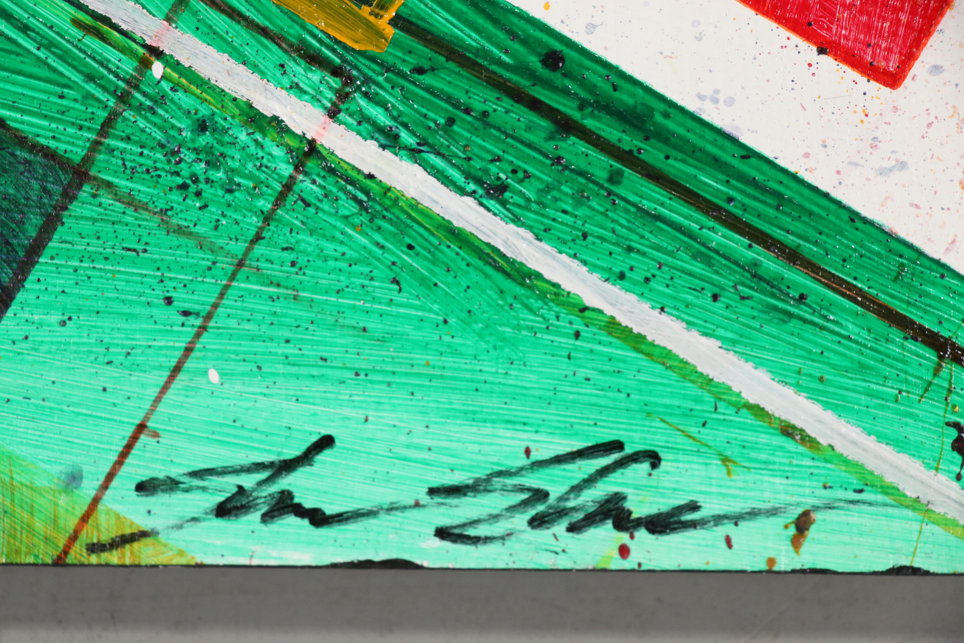 Shawn Shawn Abstract Acrylic Painting "Fall of Isis 2"