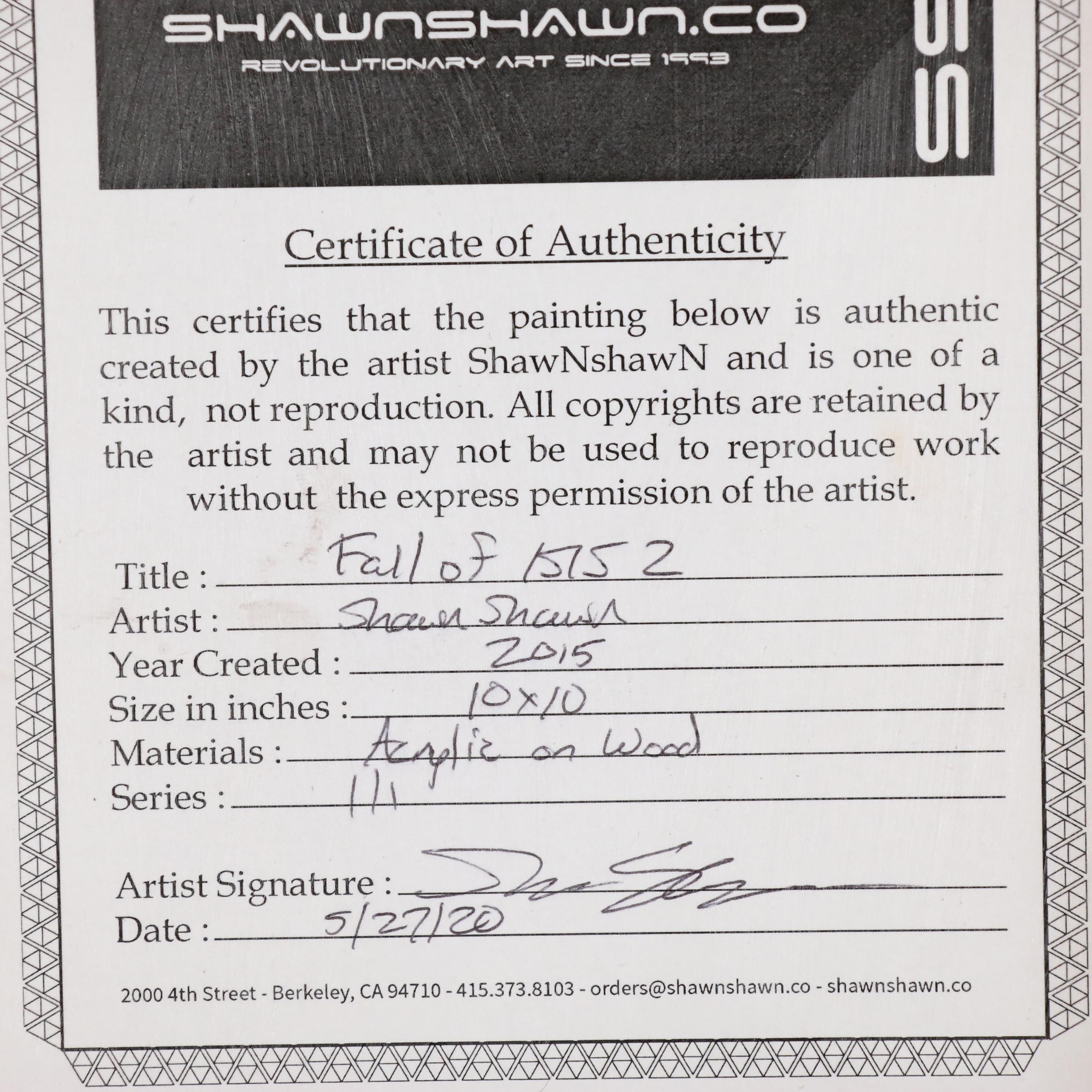 Shawn Shawn Abstract Acrylic Painting "Fall of Isis 2"