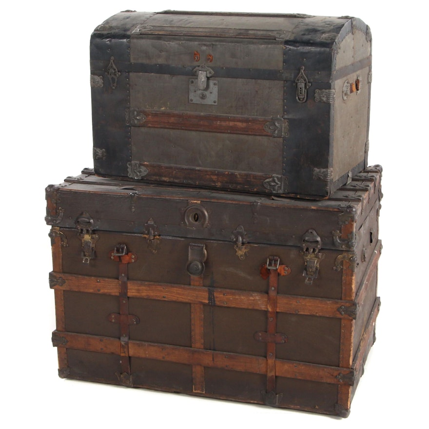 Two Victorian Trunks, Late 19th Century