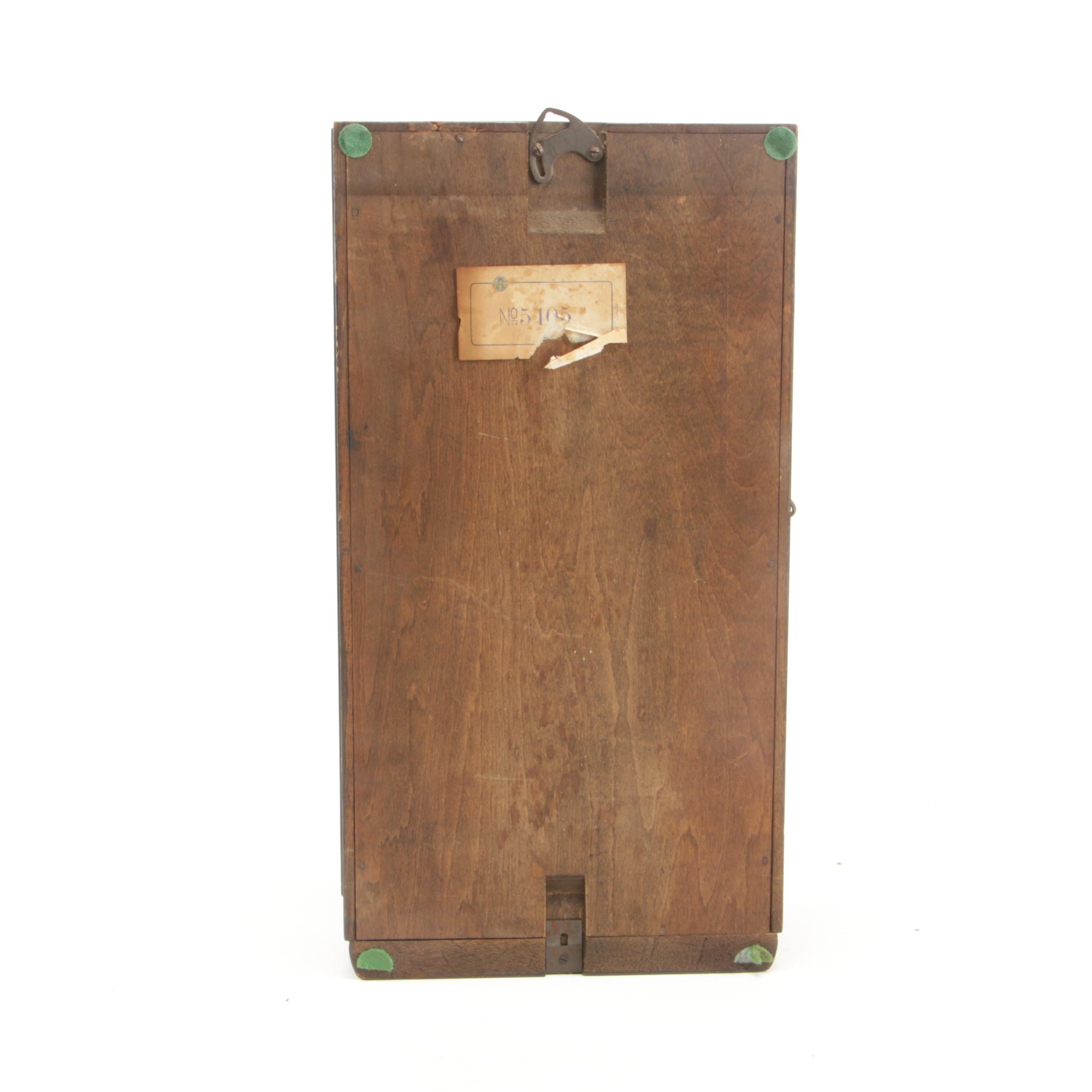 Aichi Tokei Japanese Super Eight Lacquered Thirty-Day Clock