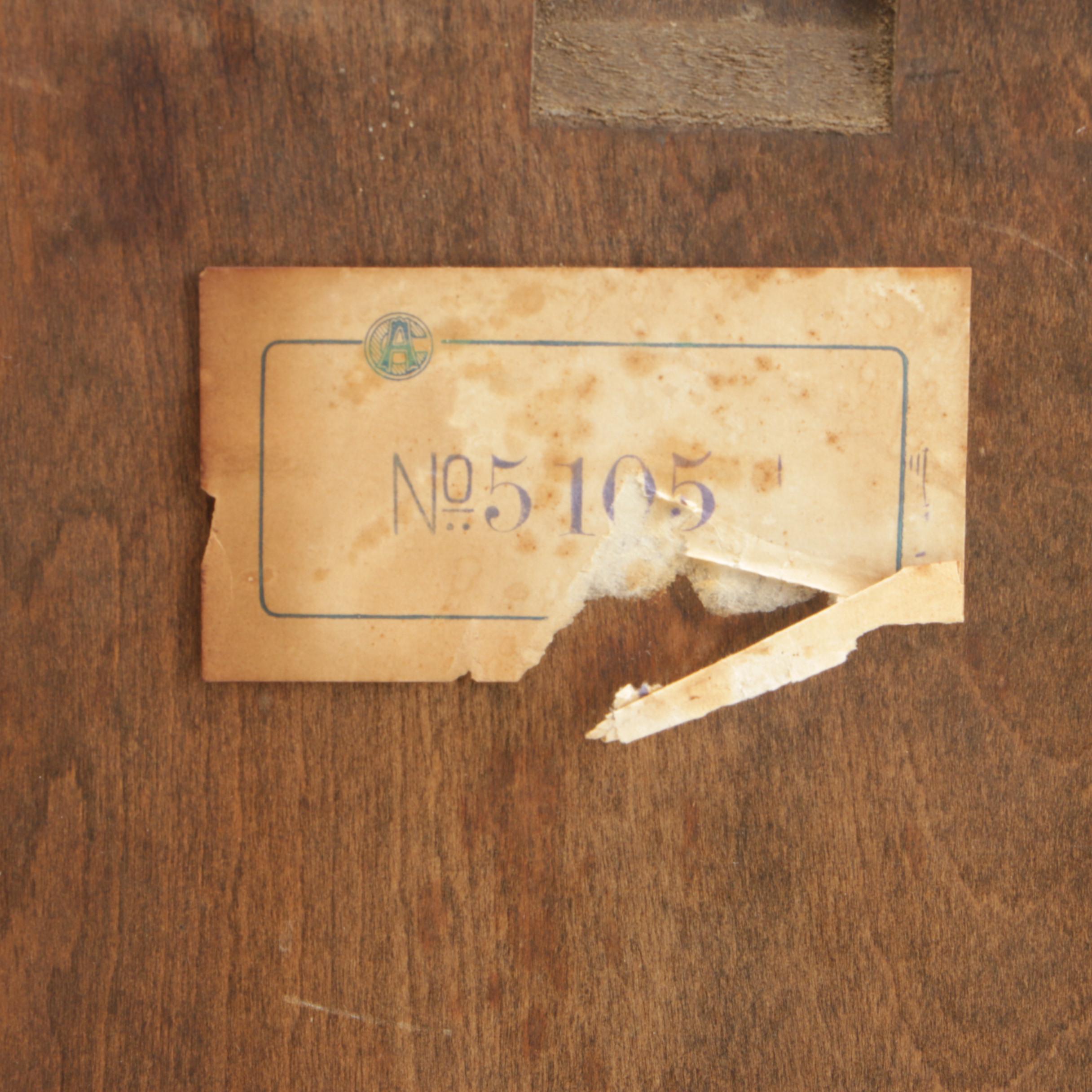 Aichi Tokei Japanese Super Eight Lacquered Thirty-Day Clock