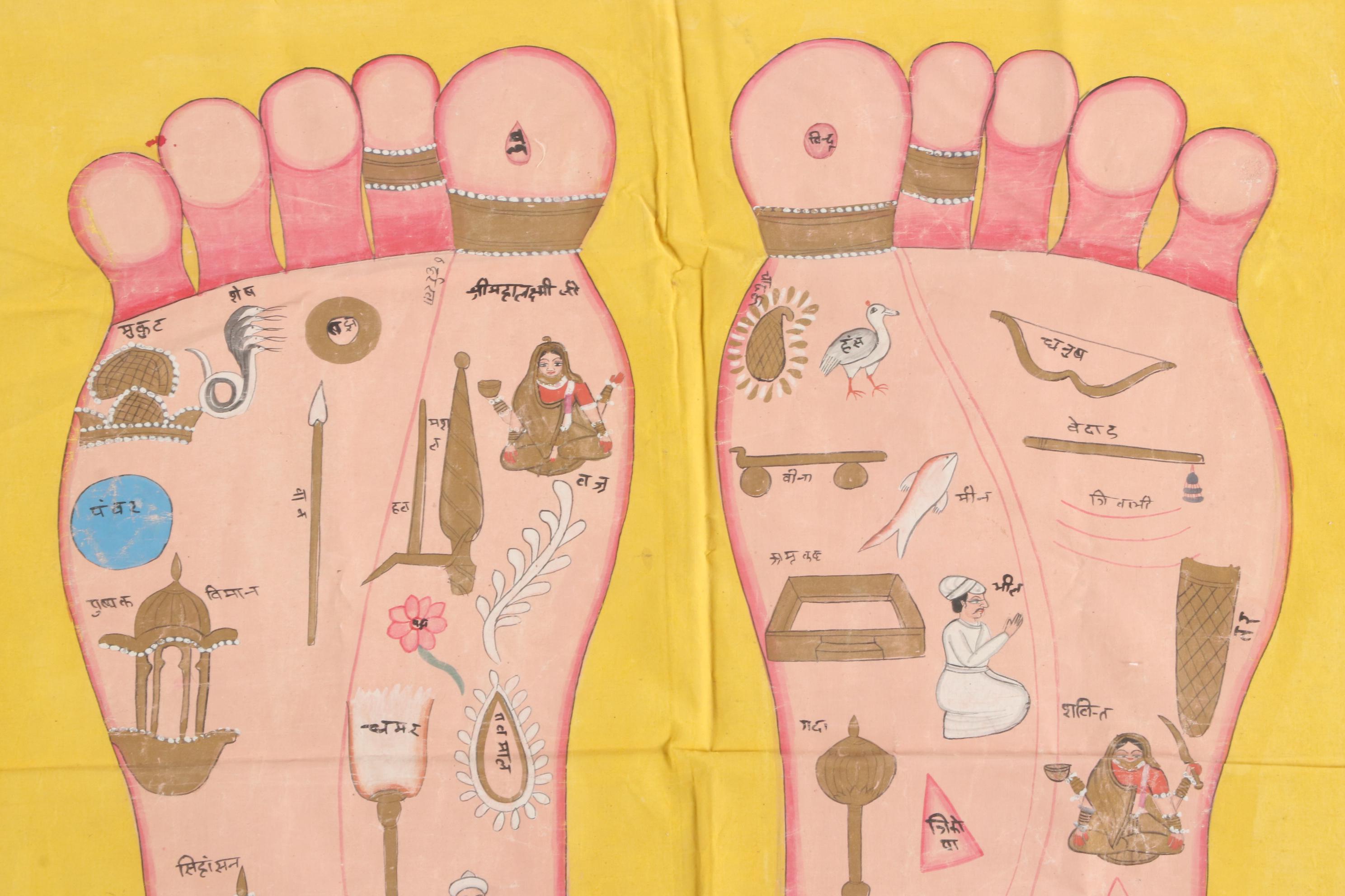 Monumental Indian Tantric Gouache Paintings, 20th Century