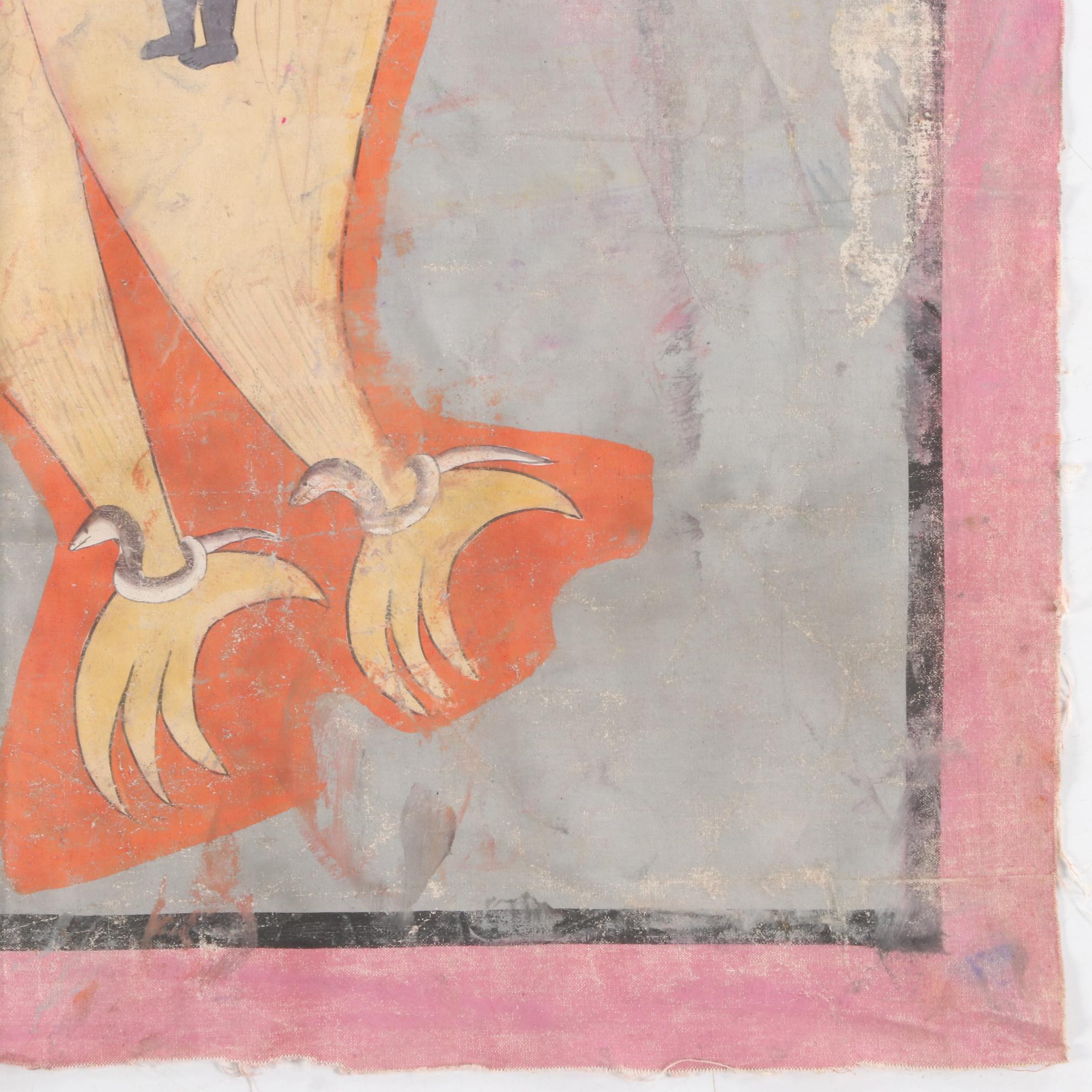 Monumental Indian Tantric Gouache Paintings, 20th Century