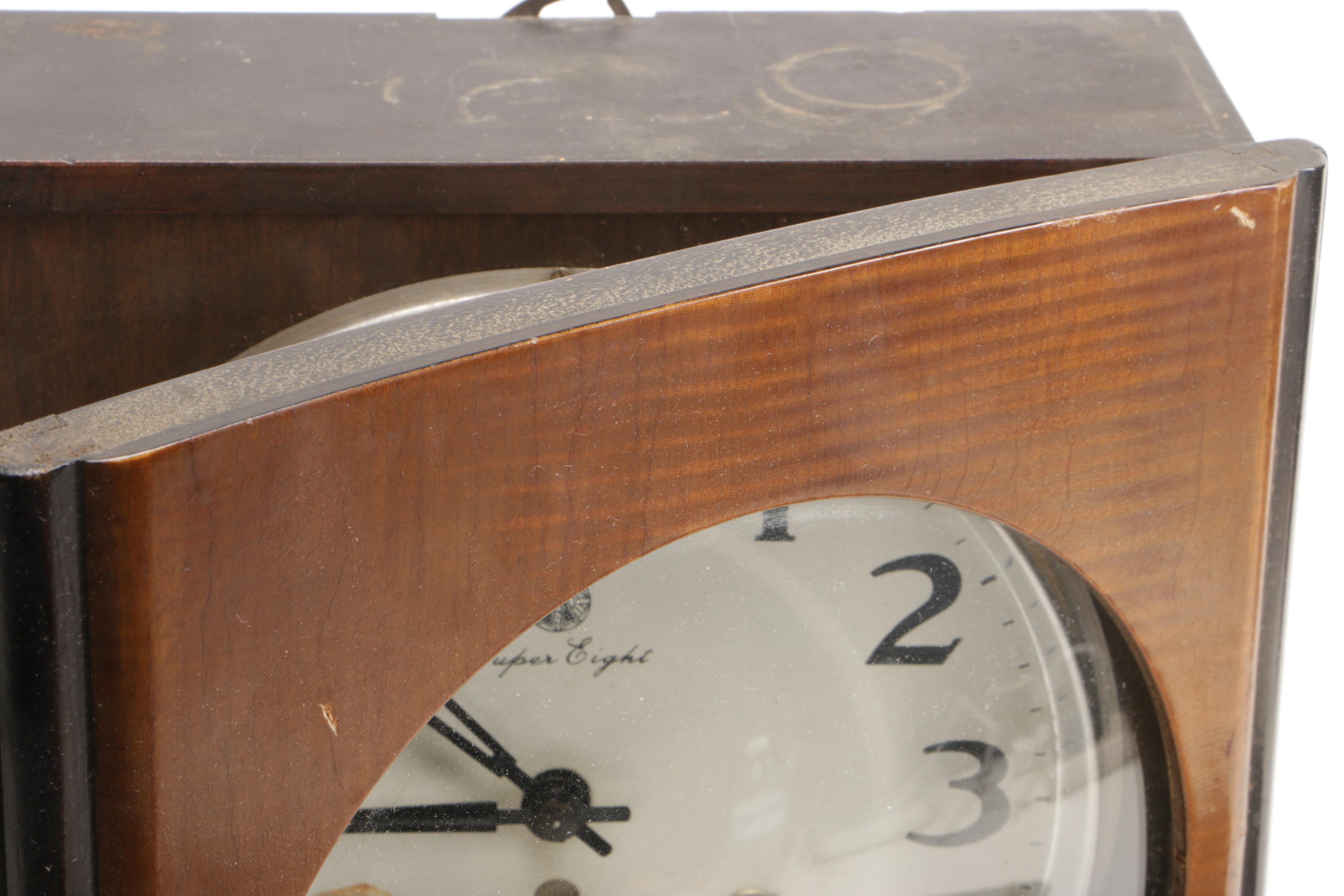 Aichi Tokei Japanese Super Eight Lacquered Thirty-Day Clock