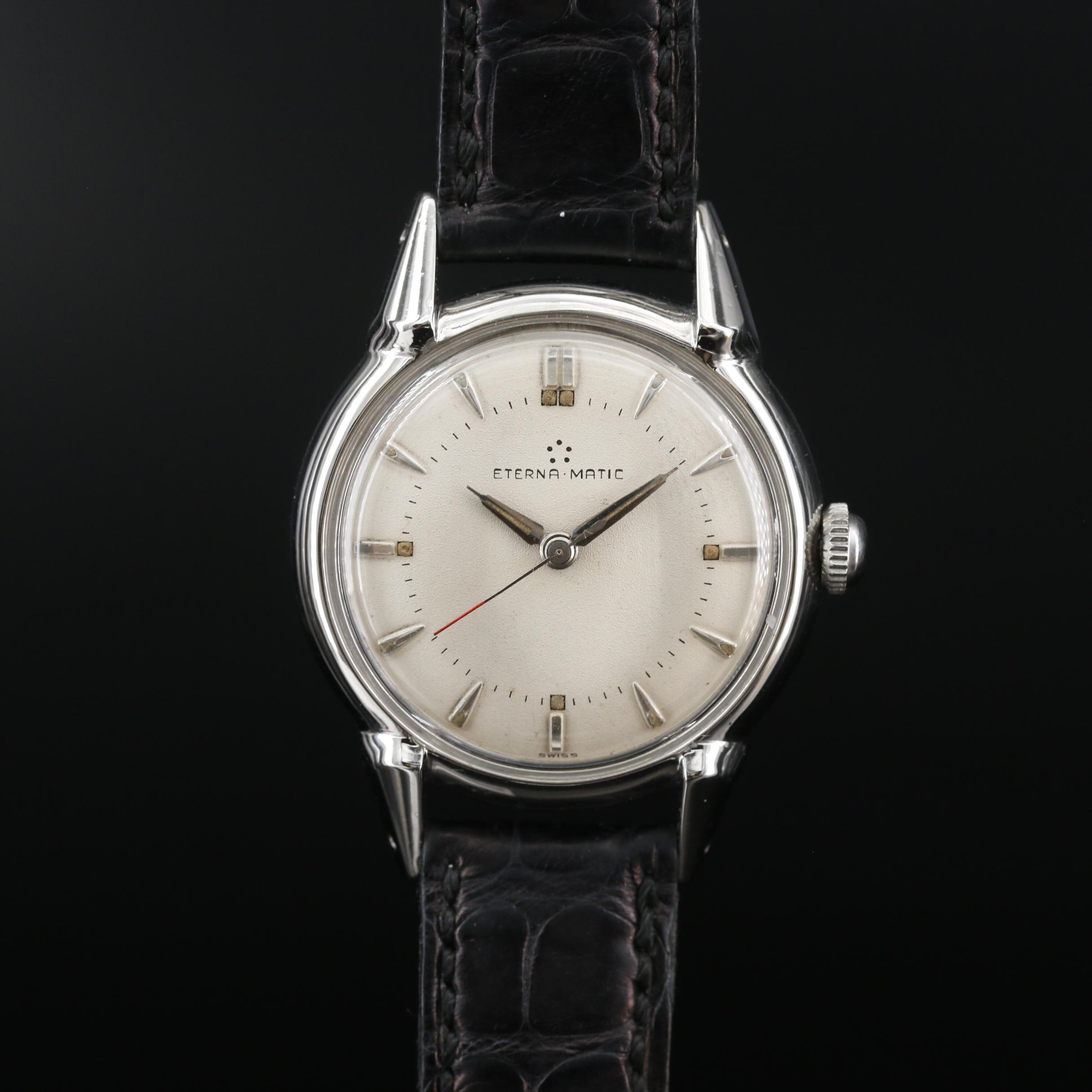 Vintage Eterna Stainless Steel Automatic Watch, Circa 1950
