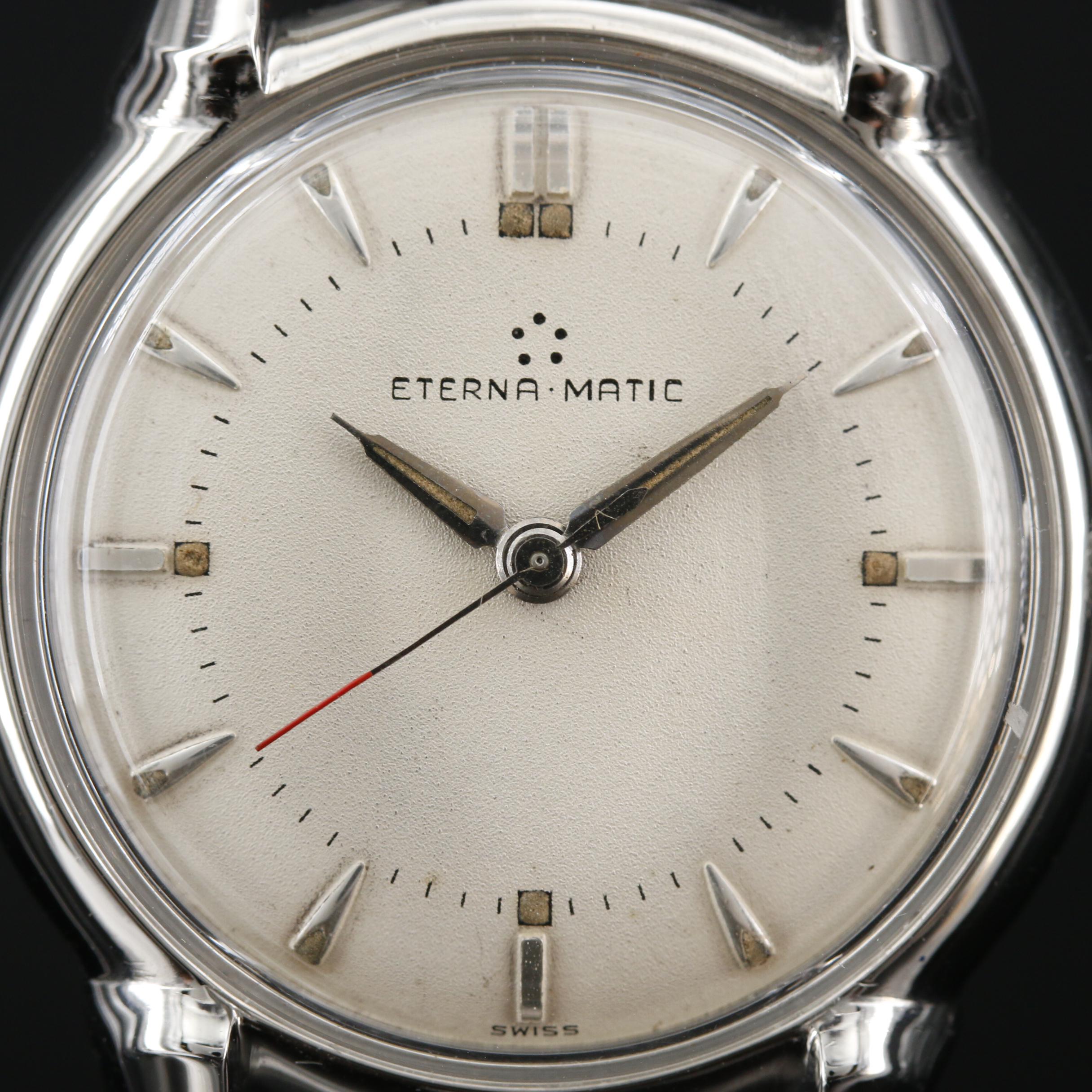 Vintage Eterna Stainless Steel Automatic Watch, Circa 1950