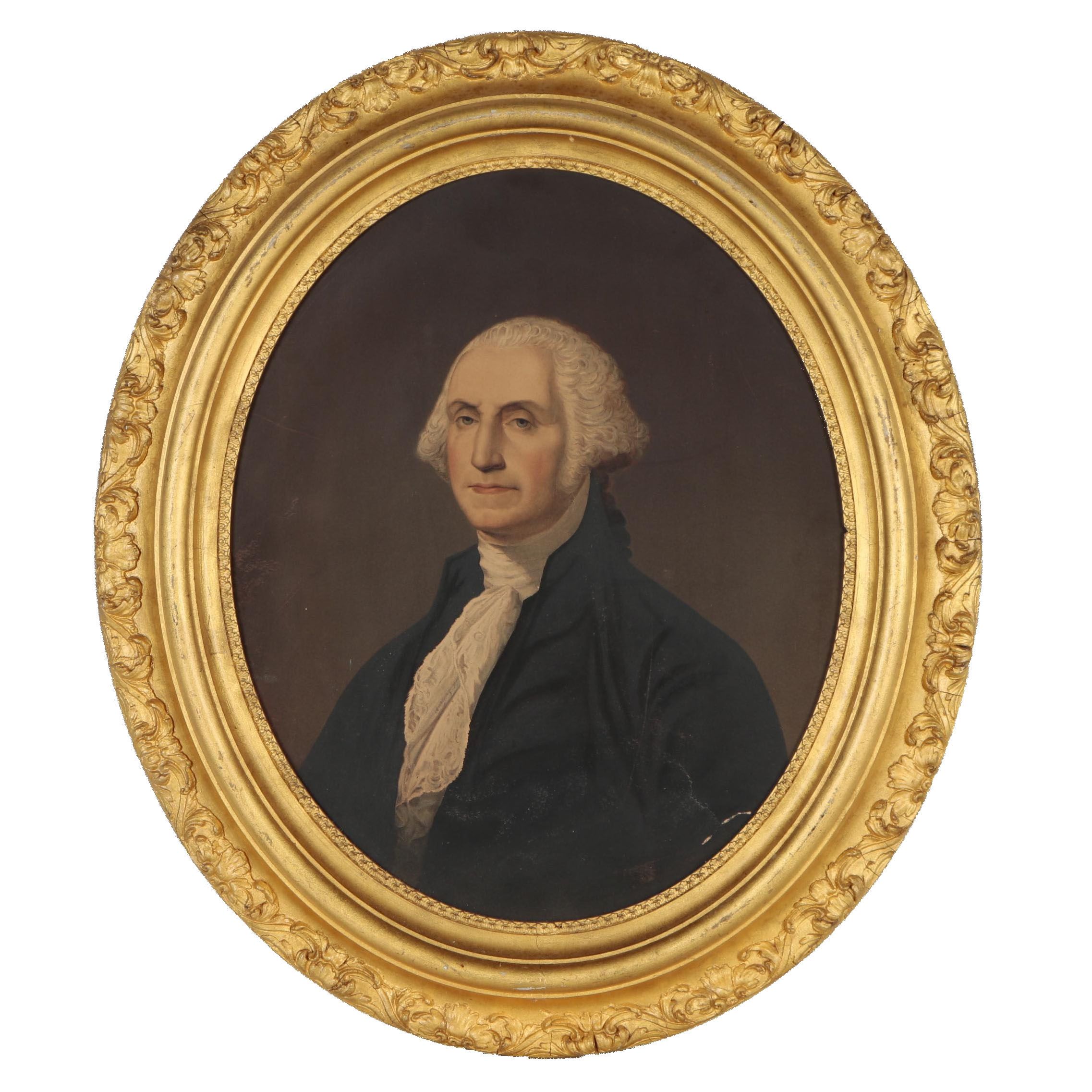 Color Lithograph after Gilbert Stuart "Portrait of George Washington"