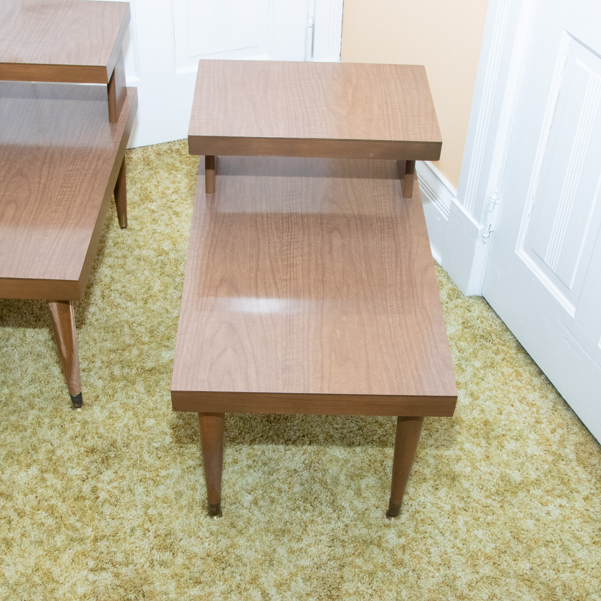 Mersman Mid Century Modern Laminate End Tables and Coffee Table