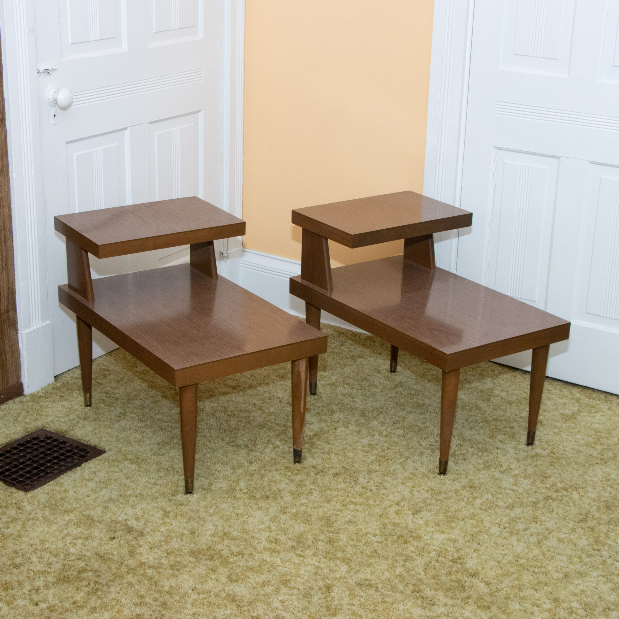 Mersman Mid Century Modern Laminate End Tables and Coffee Table