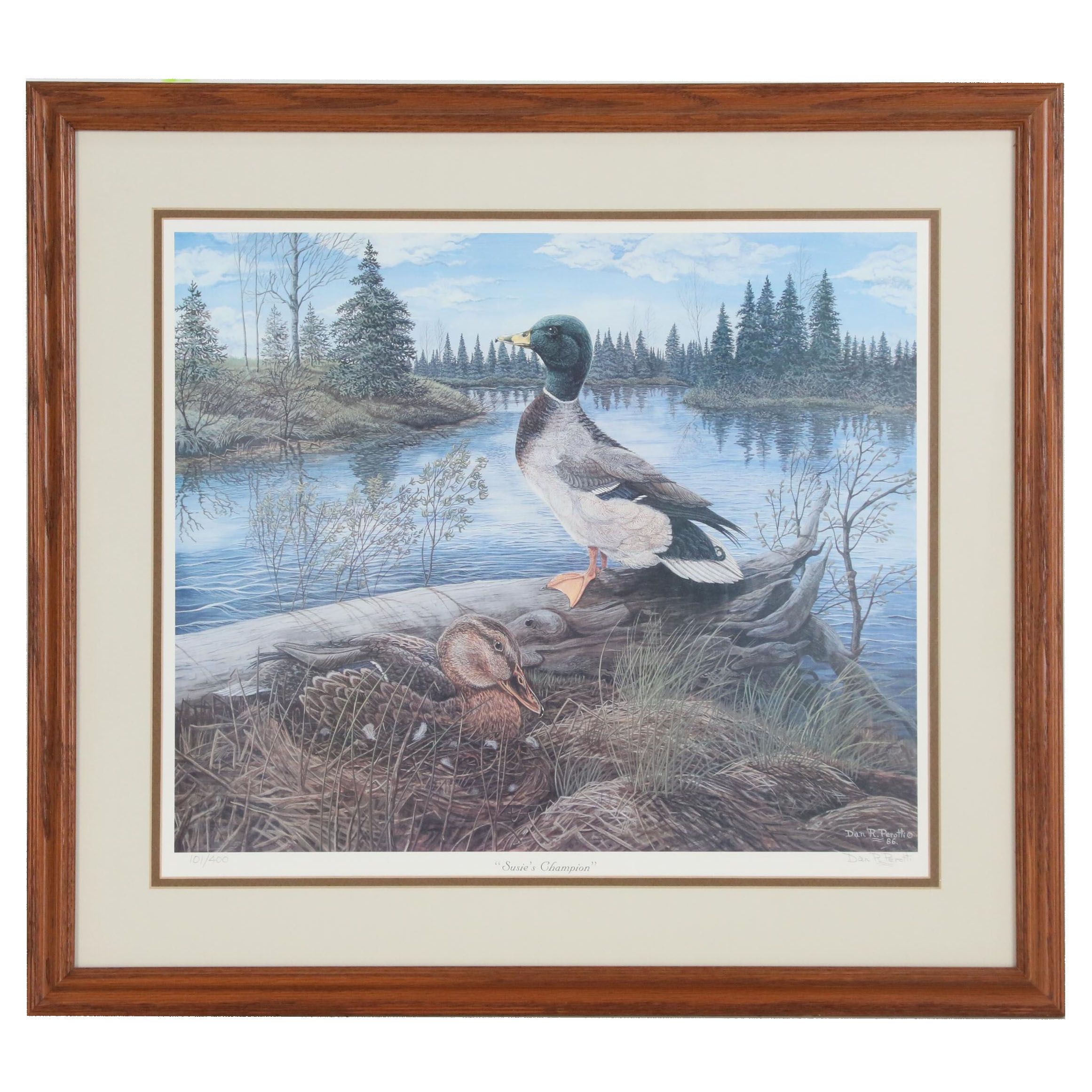 Dan R. Perotti Limited Edition Offset Lithograph "Susie's Champion"