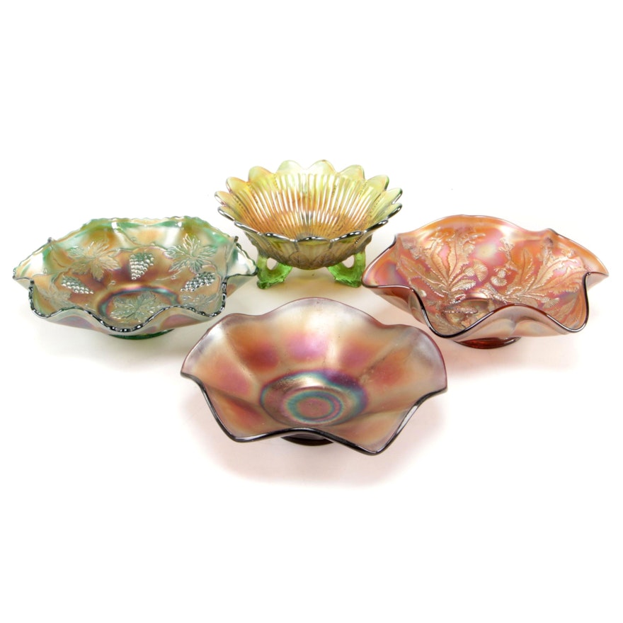 Northwood, Dugan and Other Carnival Glass Bowls