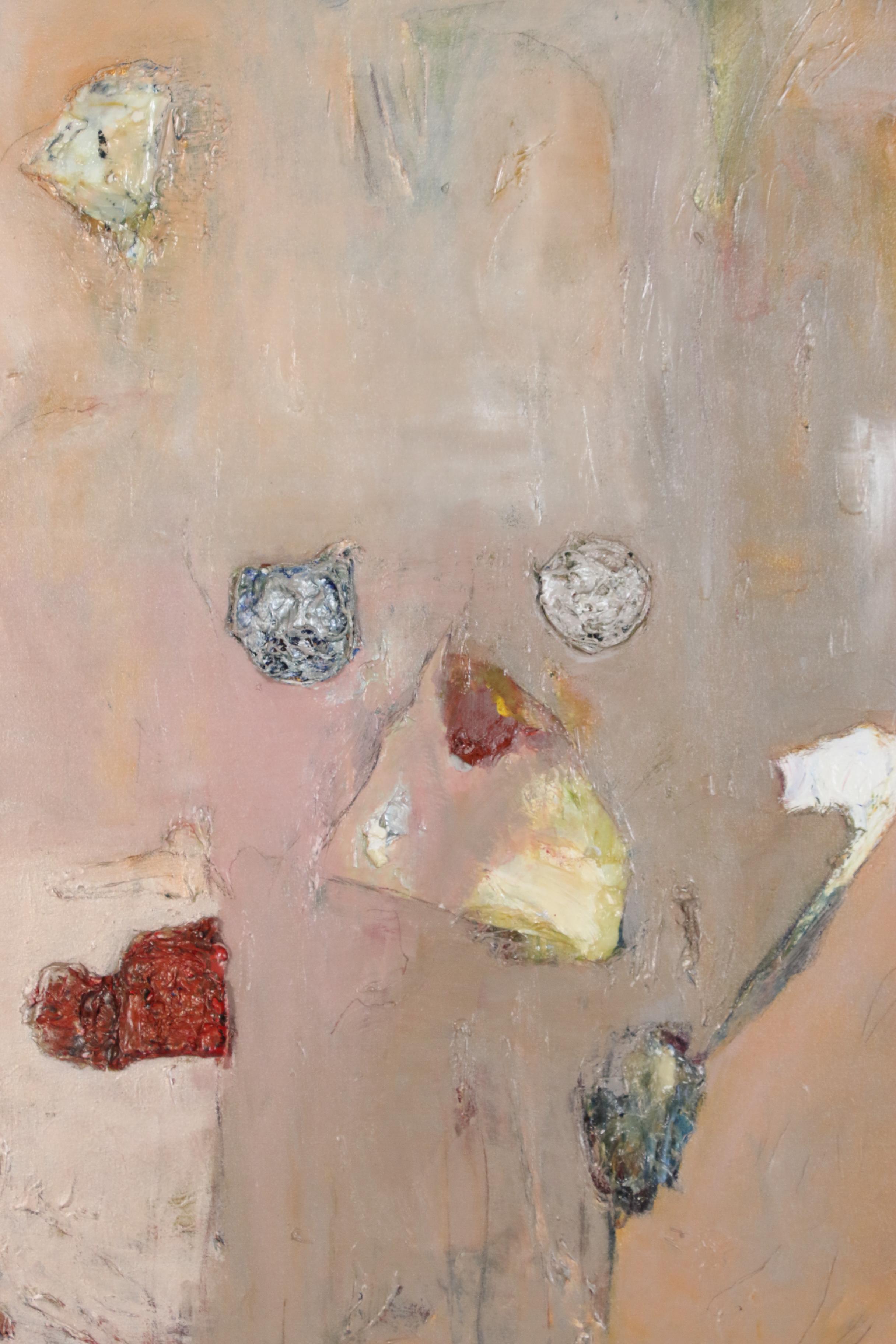 Laura Eklund Abstract Mixed Media Painting "In Search of Self", 2005