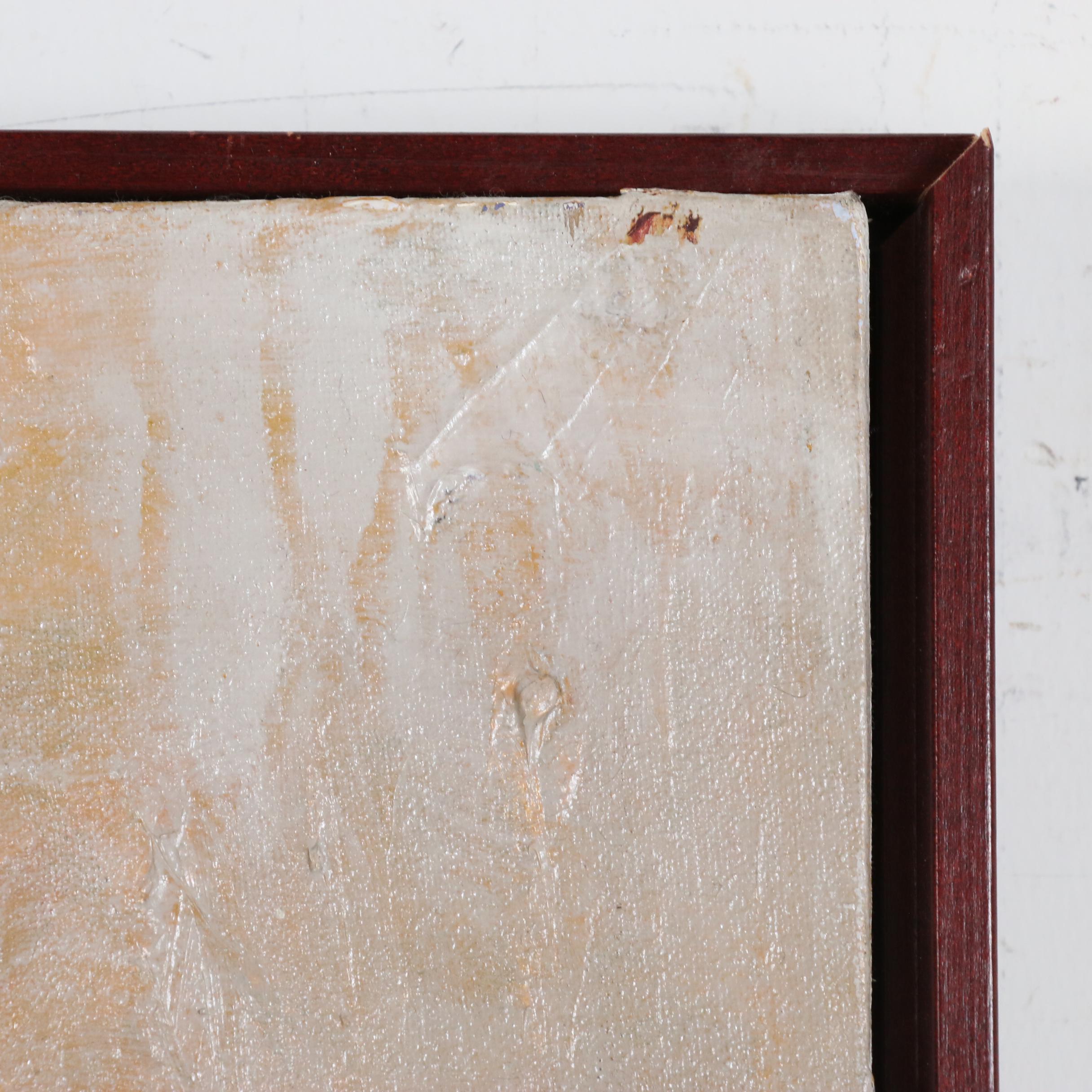 Laura Eklund Abstract Mixed Media Painting "In Search of Self", 2005