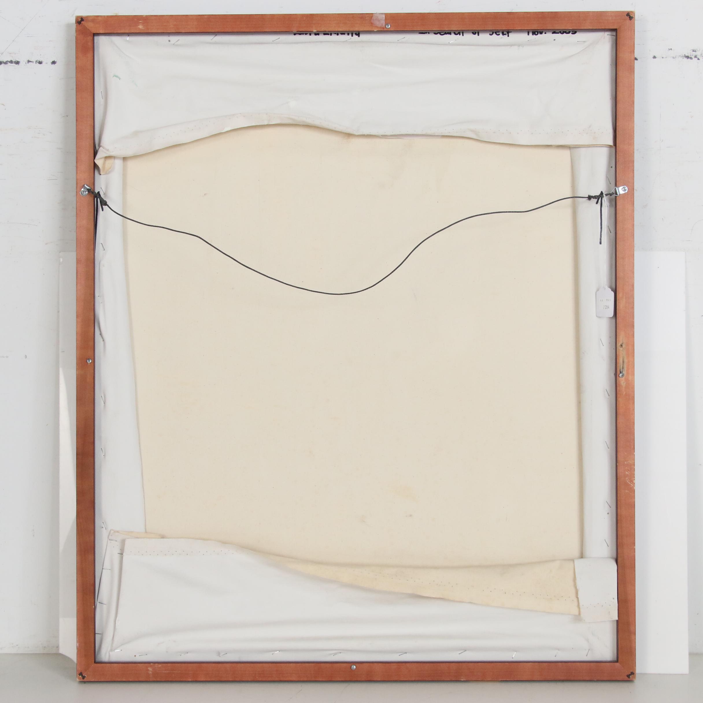 Laura Eklund Abstract Mixed Media Painting "In Search of Self", 2005