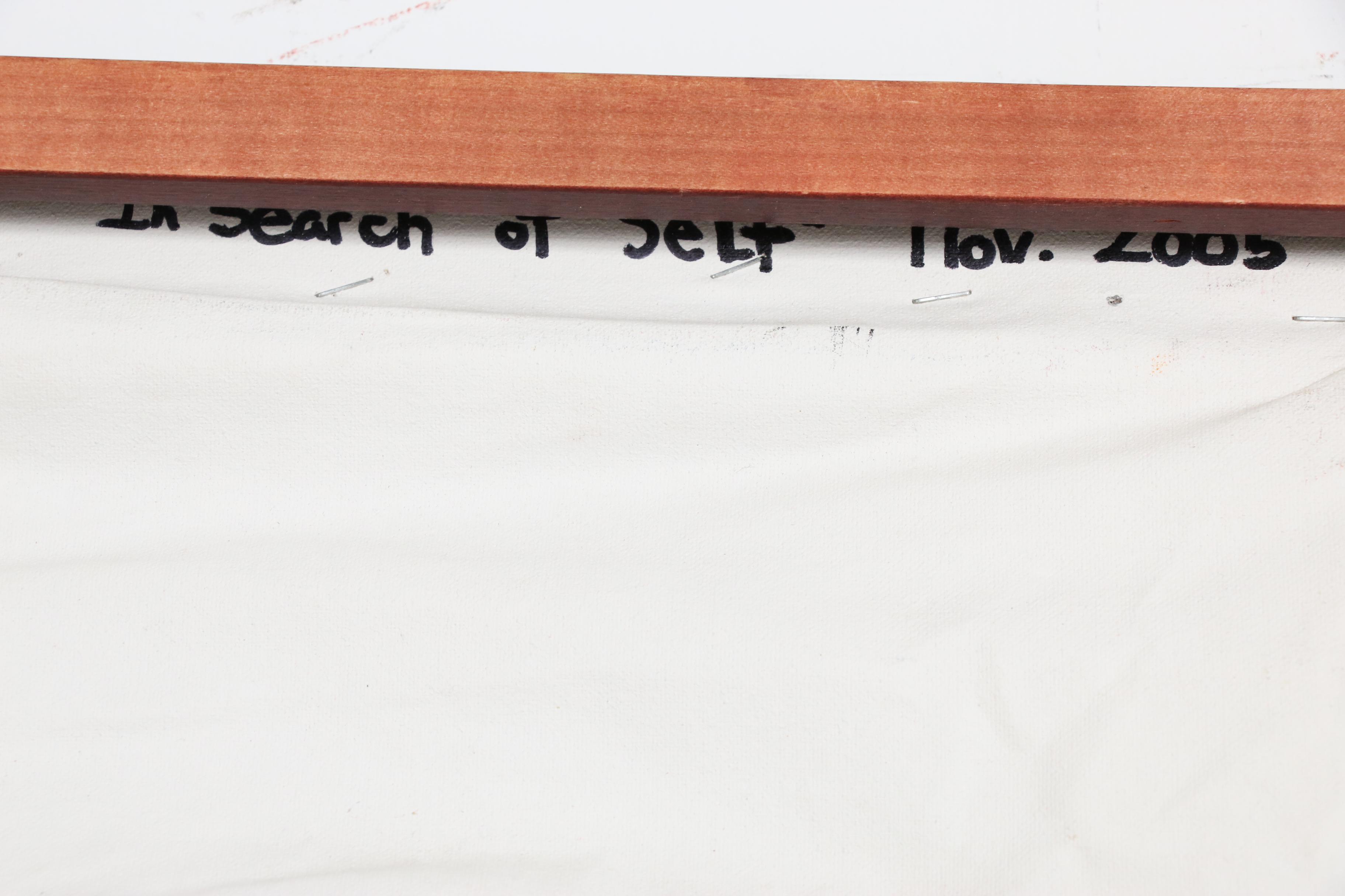 Laura Eklund Abstract Mixed Media Painting "In Search of Self", 2005