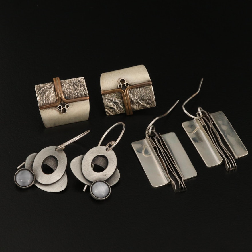 Sterling Silver Earring Assortment Featuring Brenna Klassen Glanzer