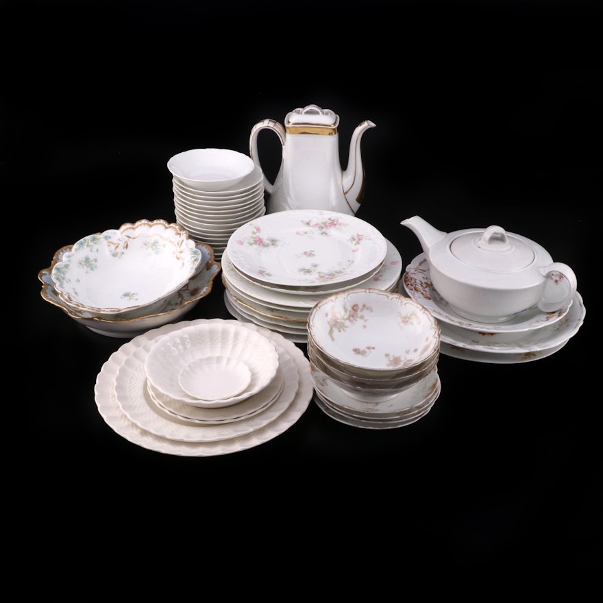 Haviland, Spode, and Other Porcelain Dinnerware and Serveware